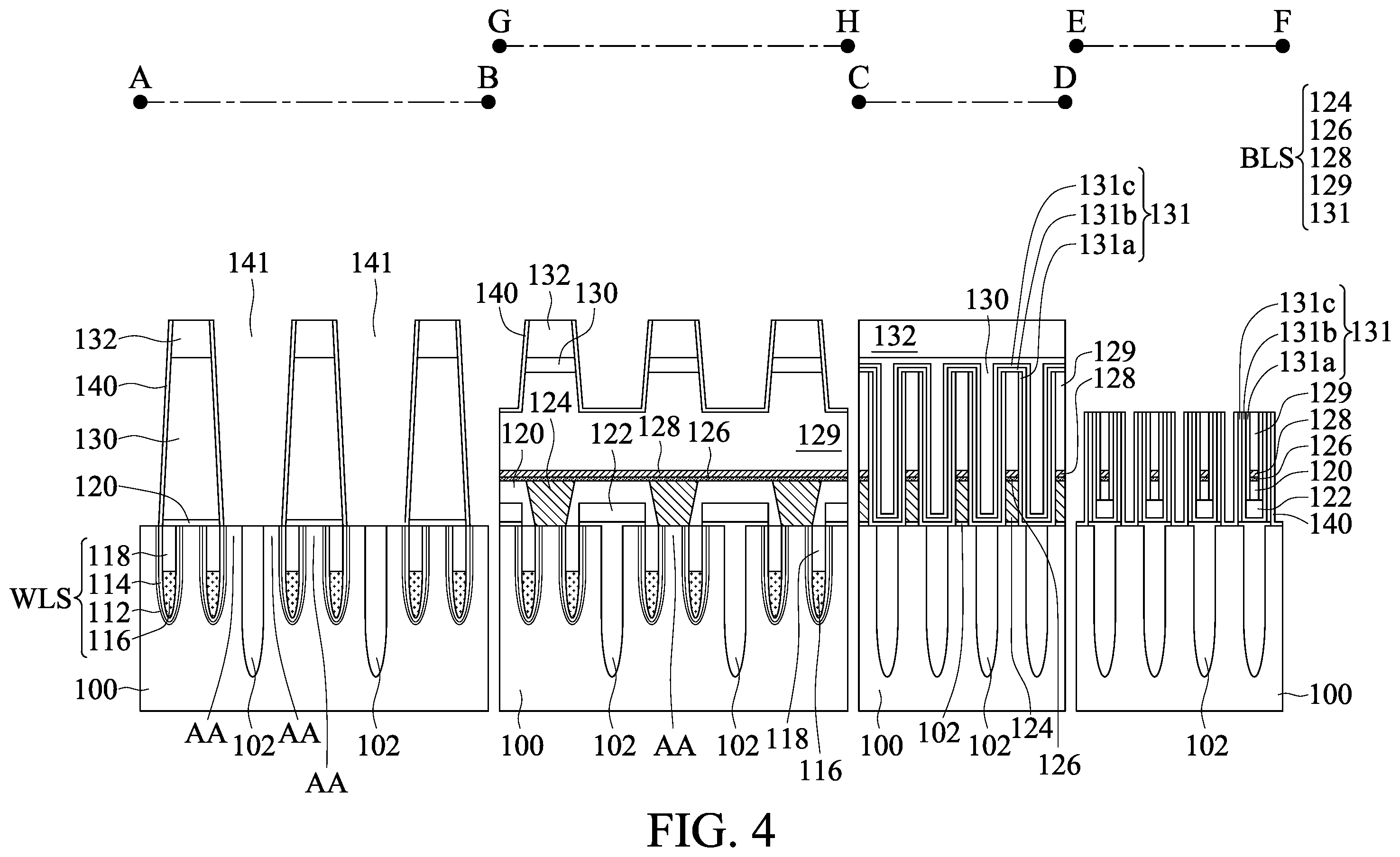 Patent US12581644 Figure 4 – Semiconductor structure and method of forming the same