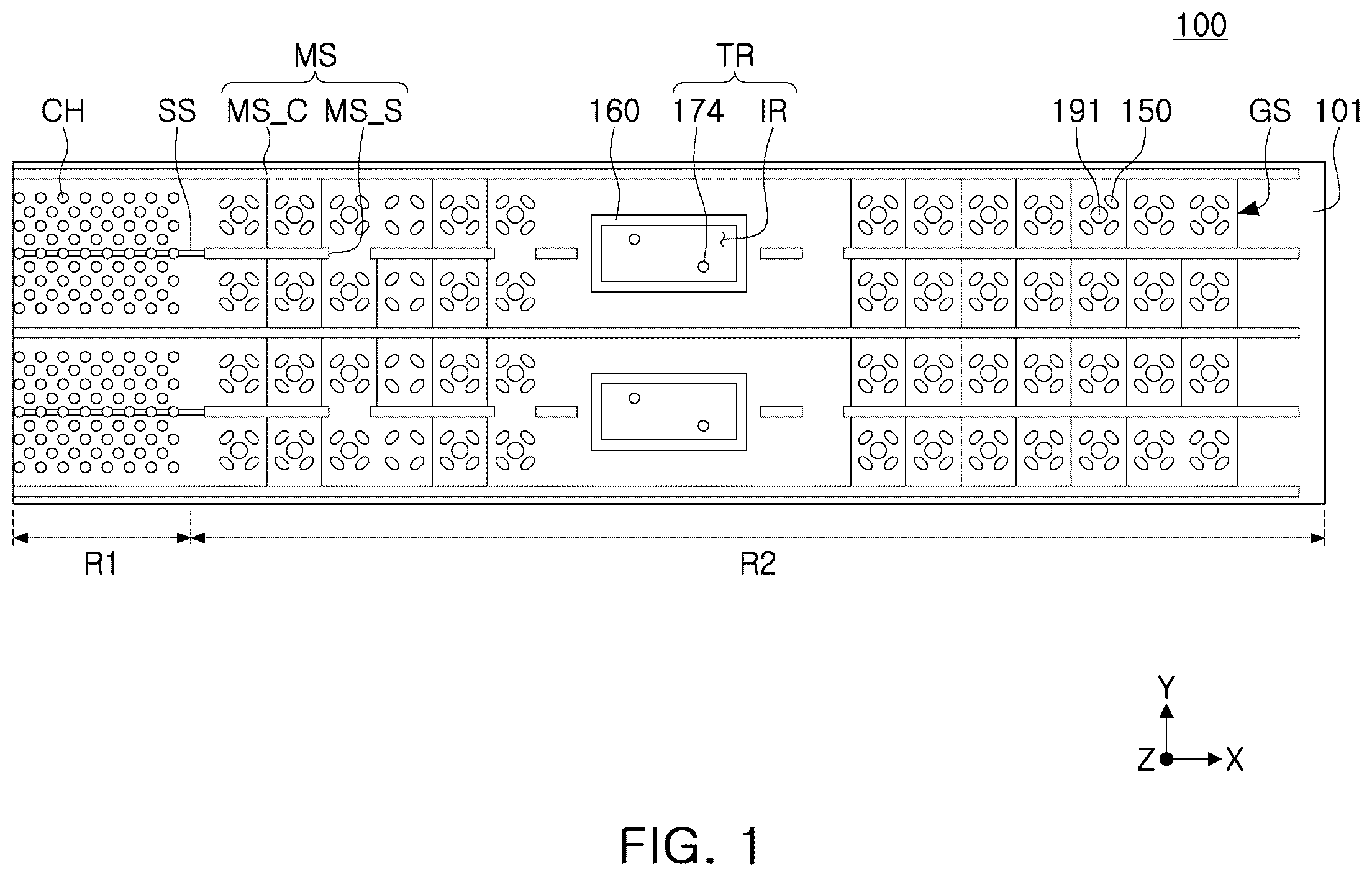 Patent US12581648 — Semiconductor devices and data storage systems including the same — Figure 1