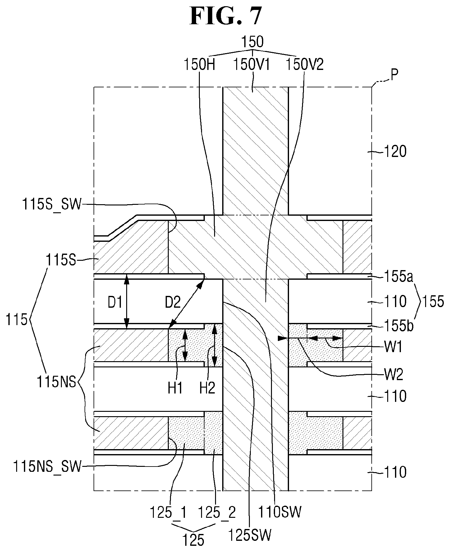 Patent US12581650 Figure 7 – Non-volatile memory devices and electronic systems including the same