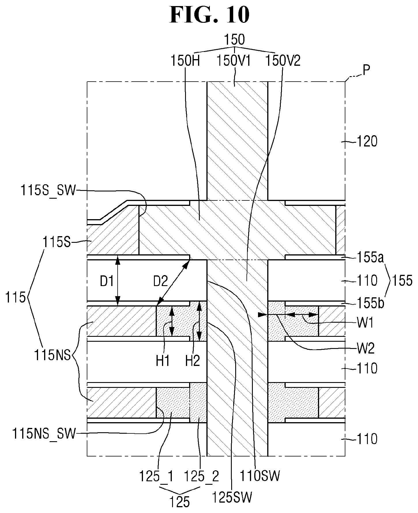 Patent US12581650 Figure 10 – Non-volatile memory devices and electronic systems including the same