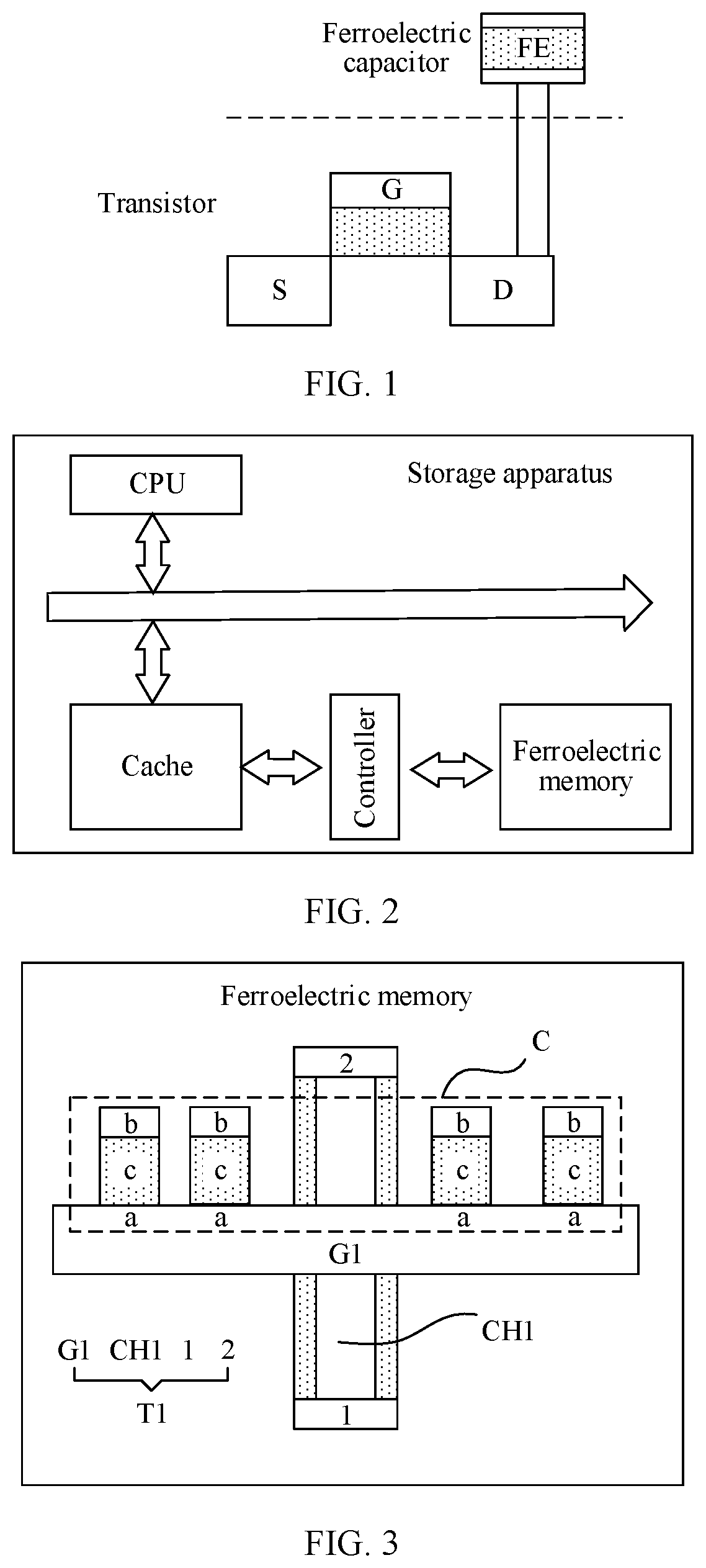 Patent US12581659 — Ferroelectric memory and storage device — Figure 1