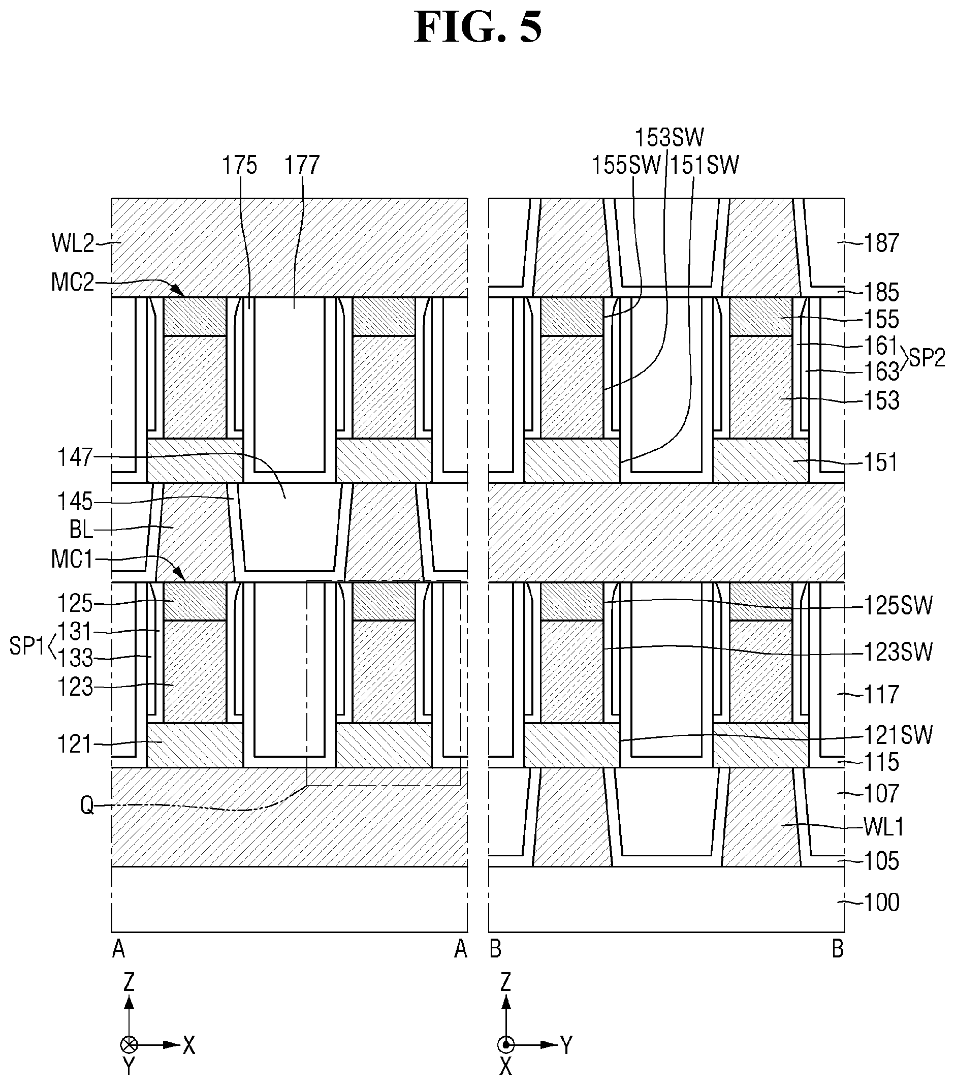 Patent US12581660 Figure 5 – Semiconductor memory devices