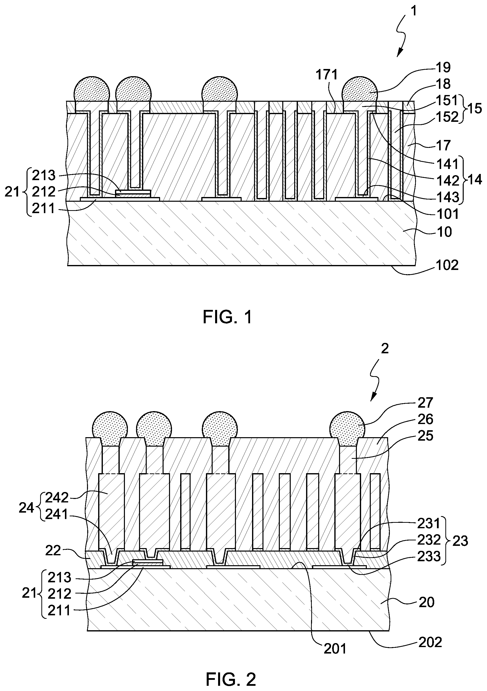 Patent US12581668 Figure 1 – Semiconductor device packages including an inductor and a capacitor