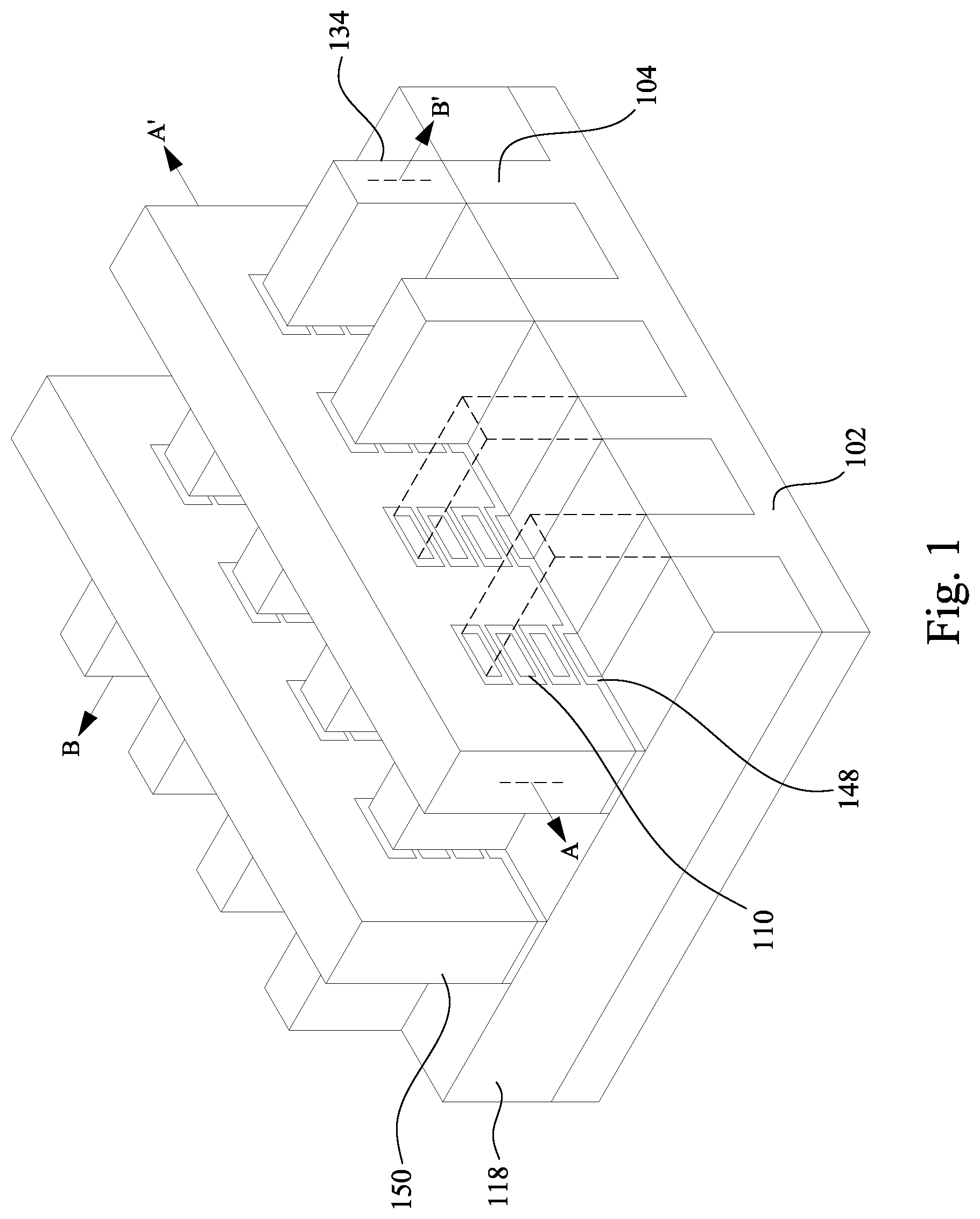 Patent US12581690 — Method of forming semiconductor device with implanted nanosheets — Figure 1