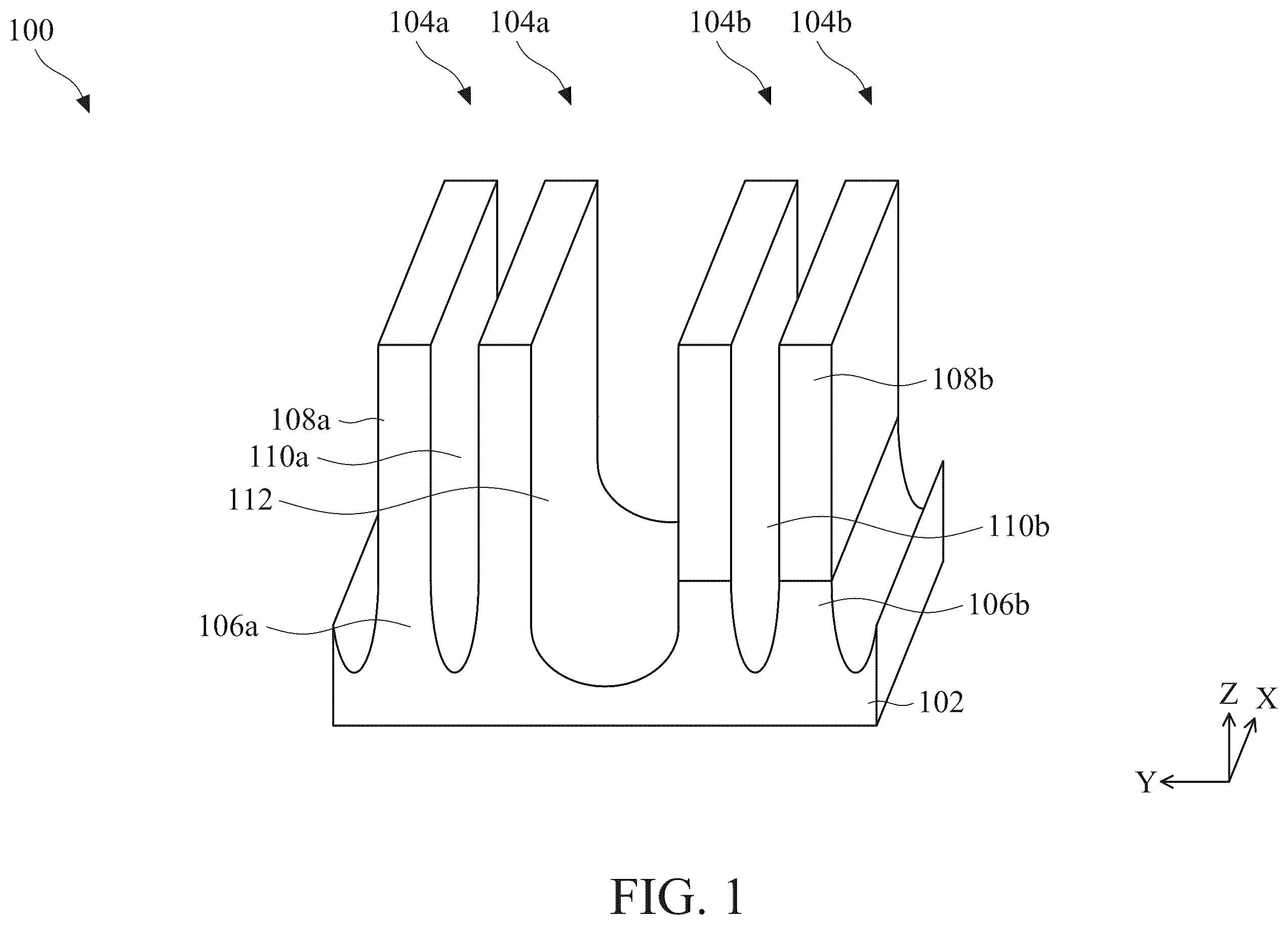 Patent US12581721 — Method for gap filling with selectively formed seed layer and heteroepitaxial cap layer — Figure 1