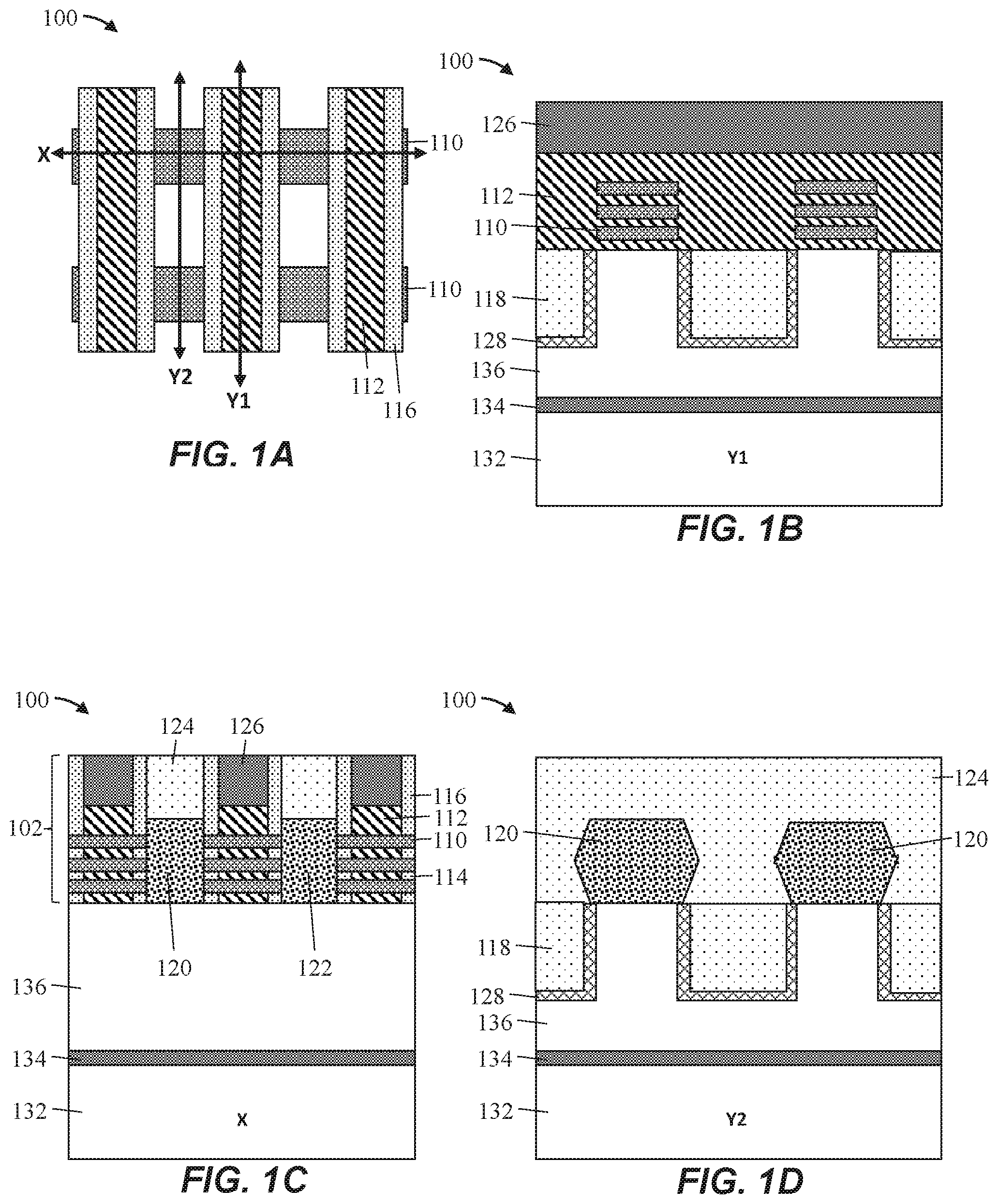 Patent US12581723 — Backside power via — Figure 1