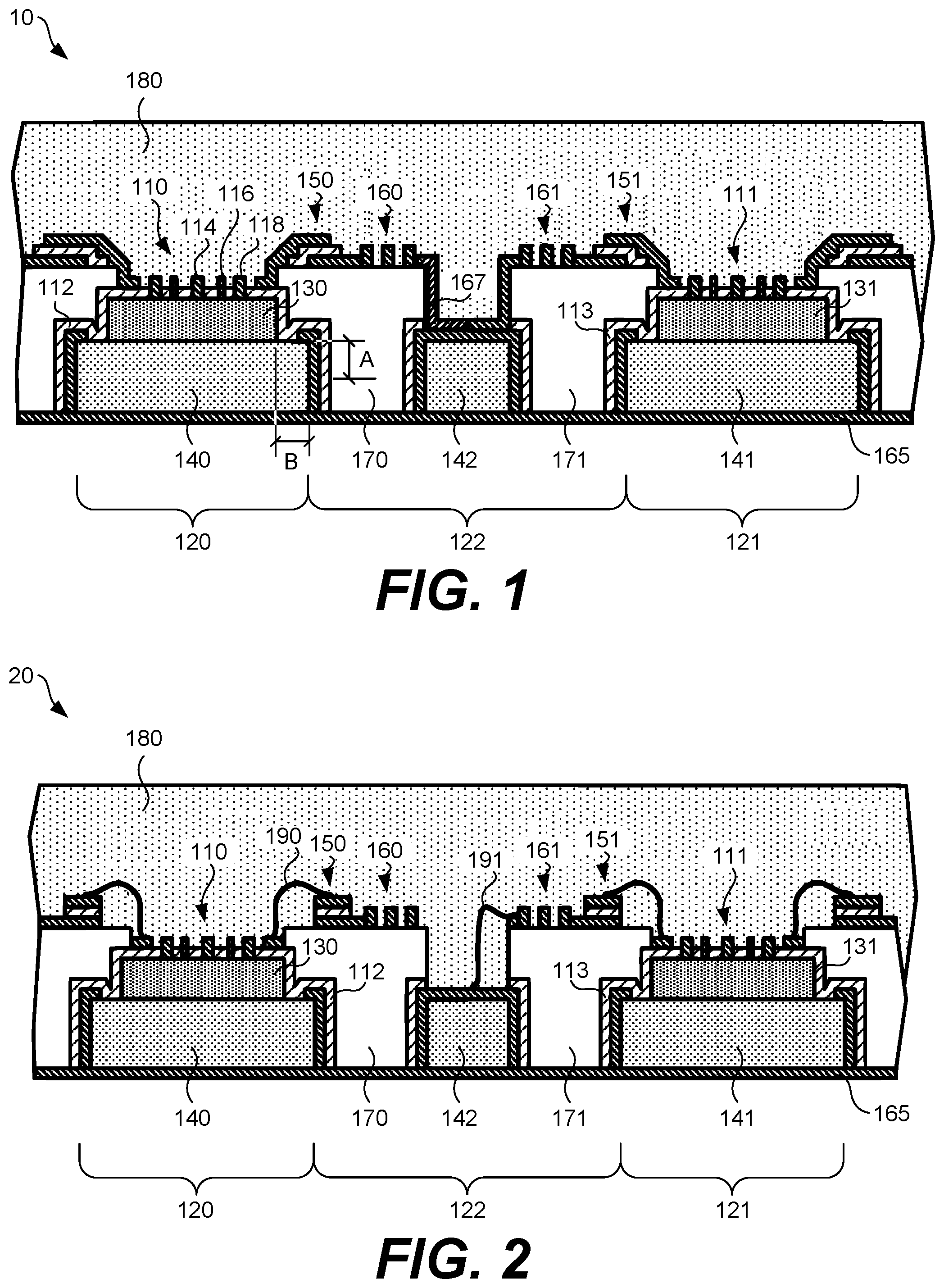 Patent US12581728 — Microwave integrated circuits including gallium-nitride devices on silicon — Figure 1