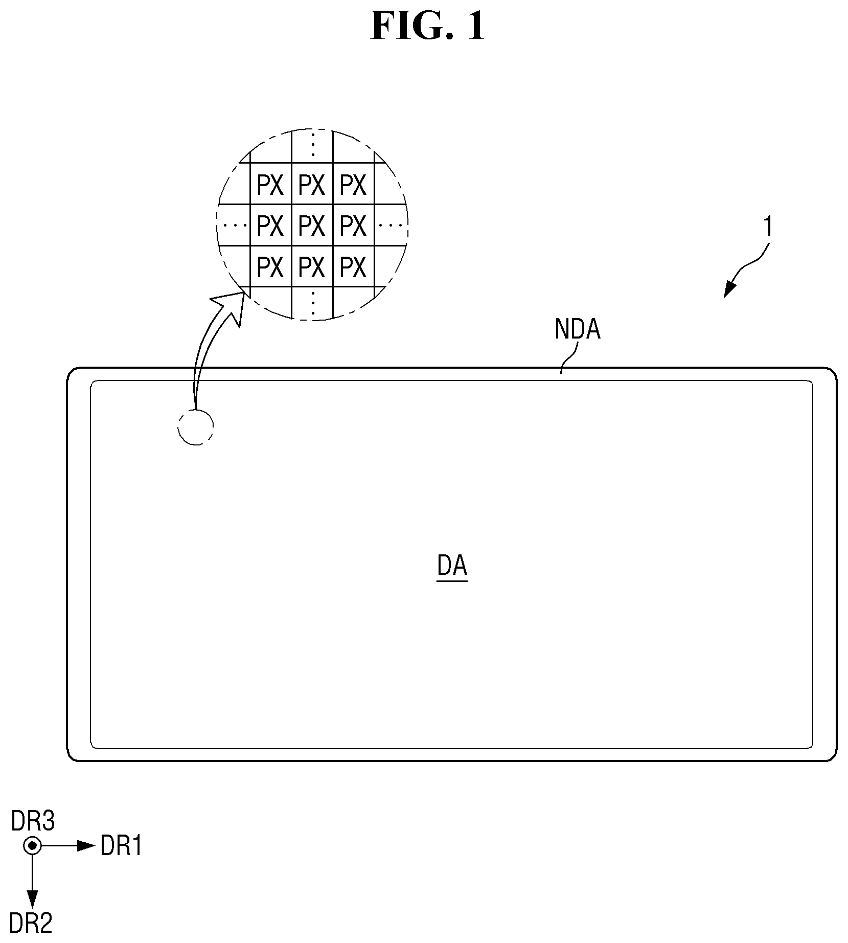 Patent US12581735 — Display device and manufacturing method of the same — Figure 1
