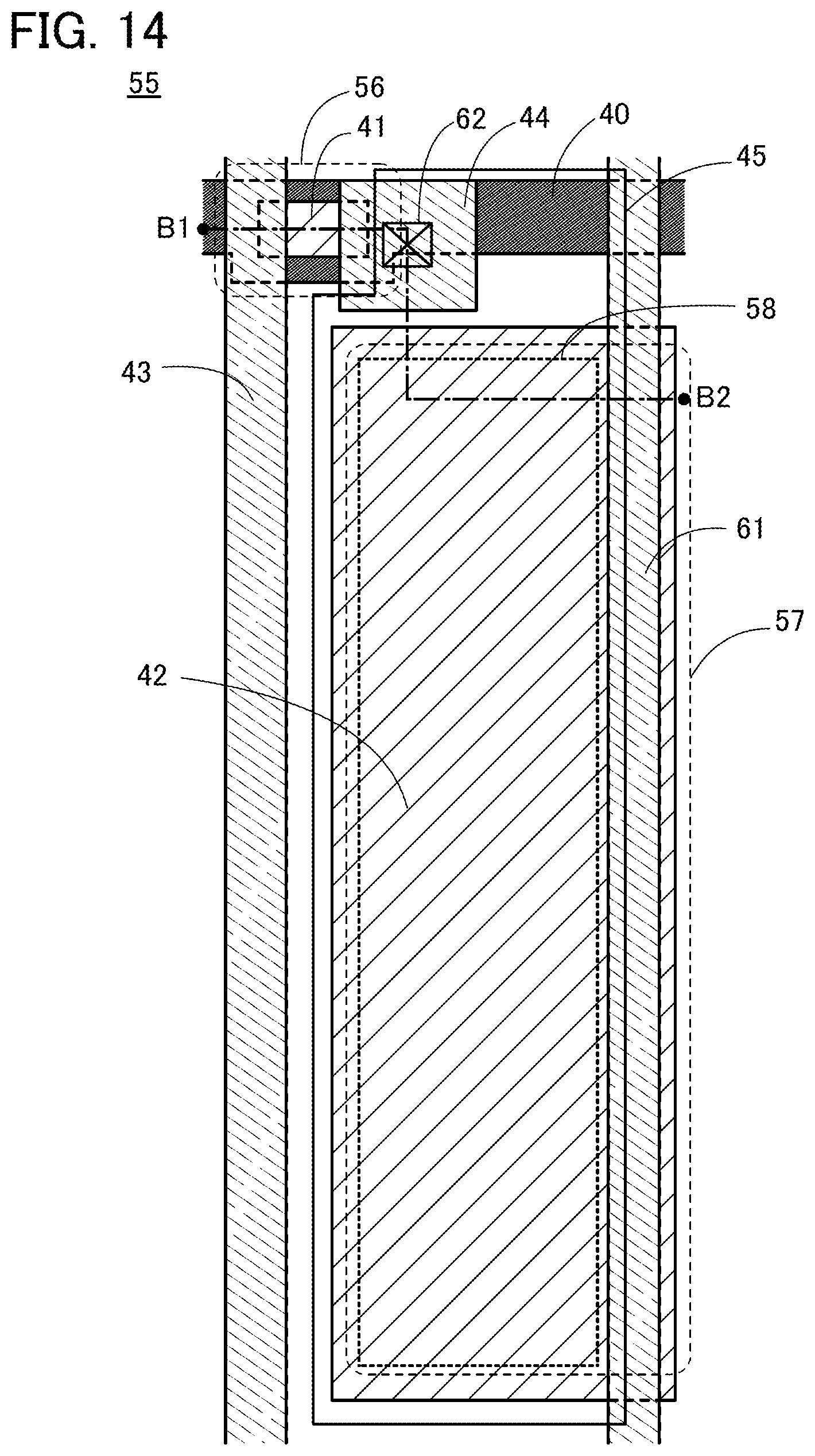 Patent US12581741 Figure 14 – Semiconductor device and electronic device