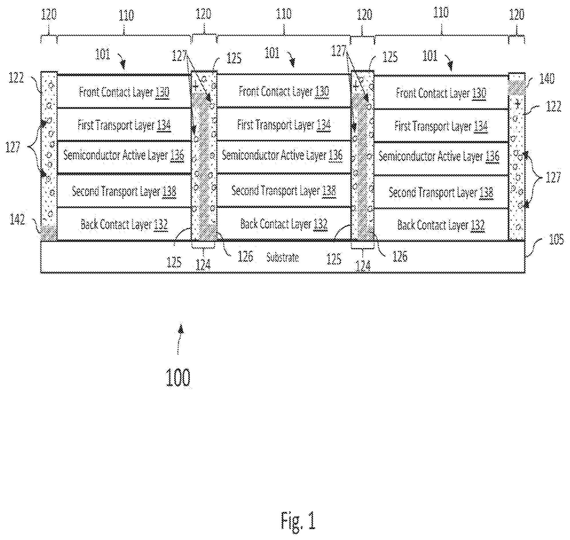 Patent US12581750 — Visually undistorted thin film electronic devices — Figure 1