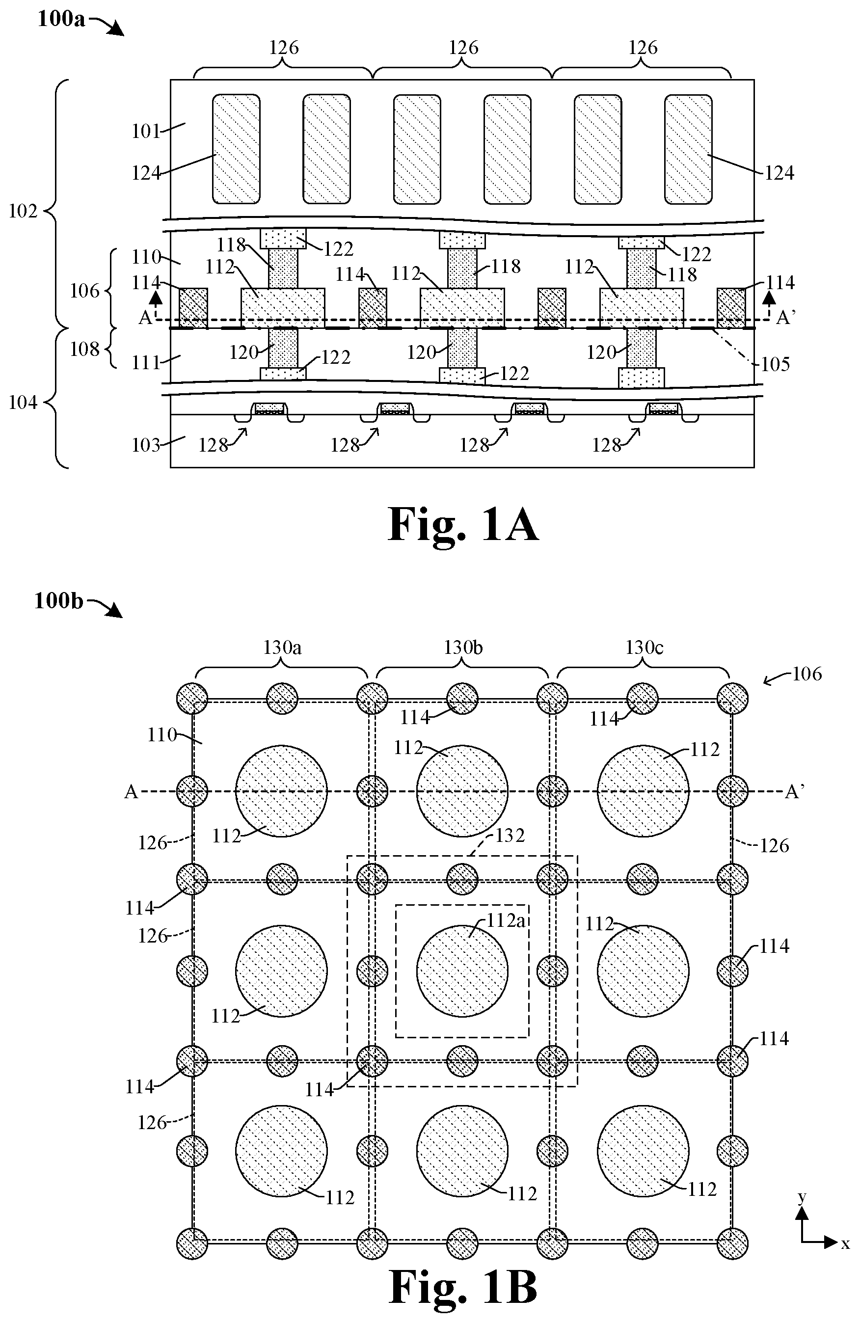 Patent US12581764 Figure 1 – Bond structure having shielding structures for stacked IC chips