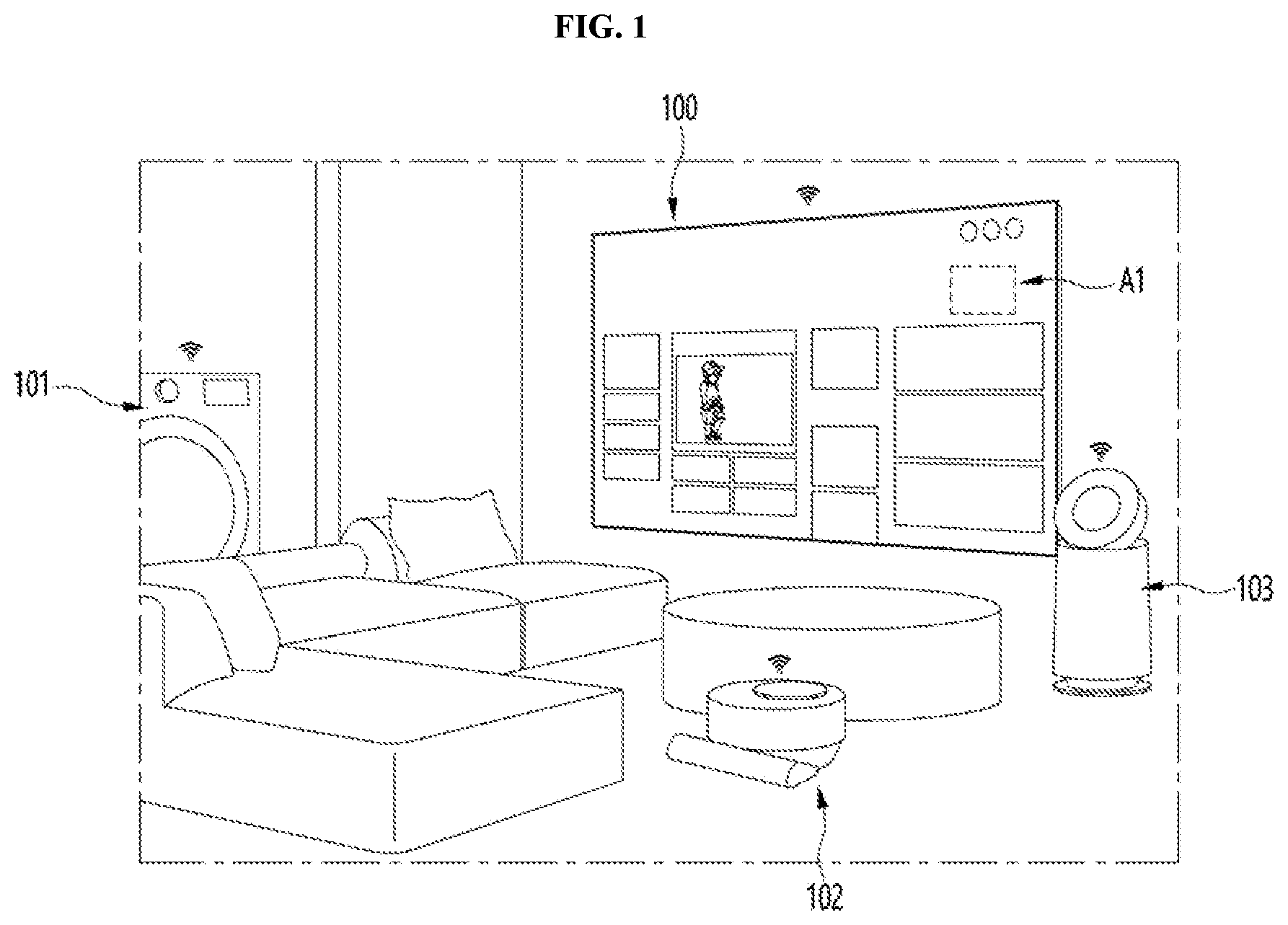Patent US12581780 — Display device — Figure 1
