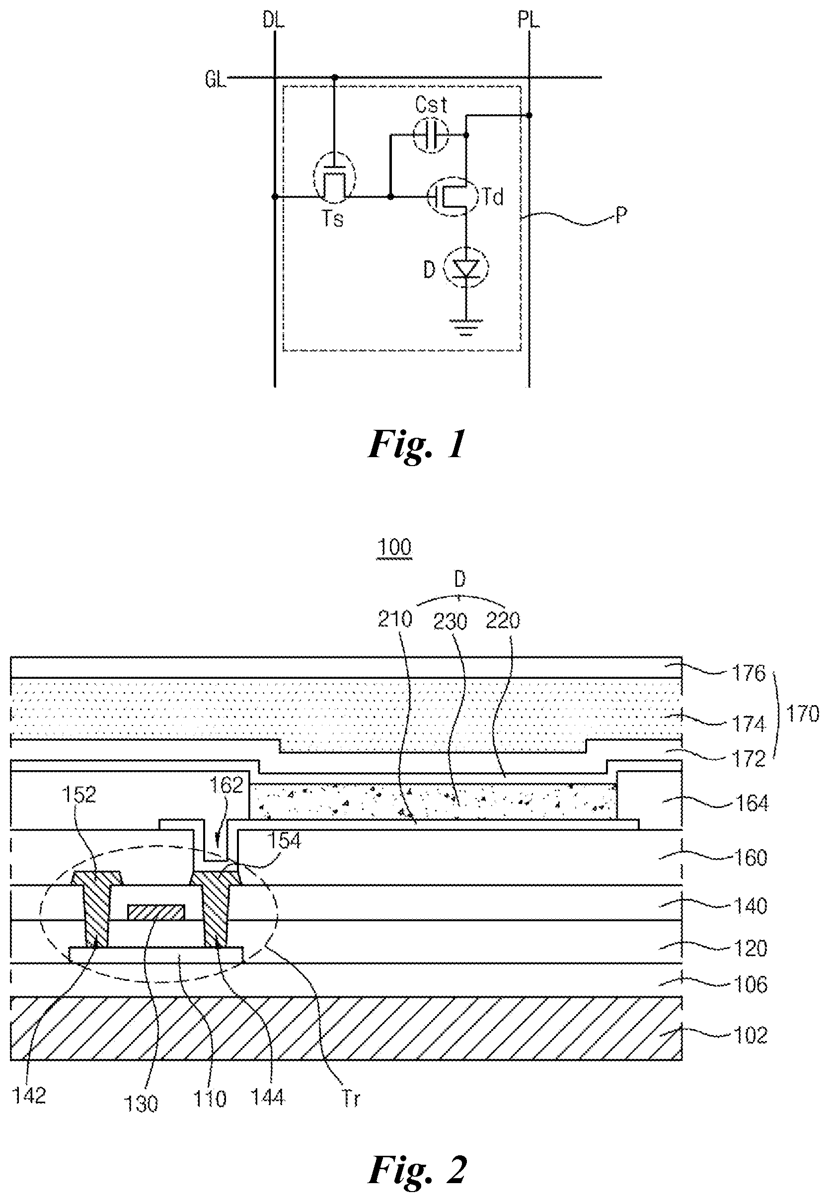 Patent US12581792 Figure 1 – Organic light emitting diode and organic light emitting device having thereof
