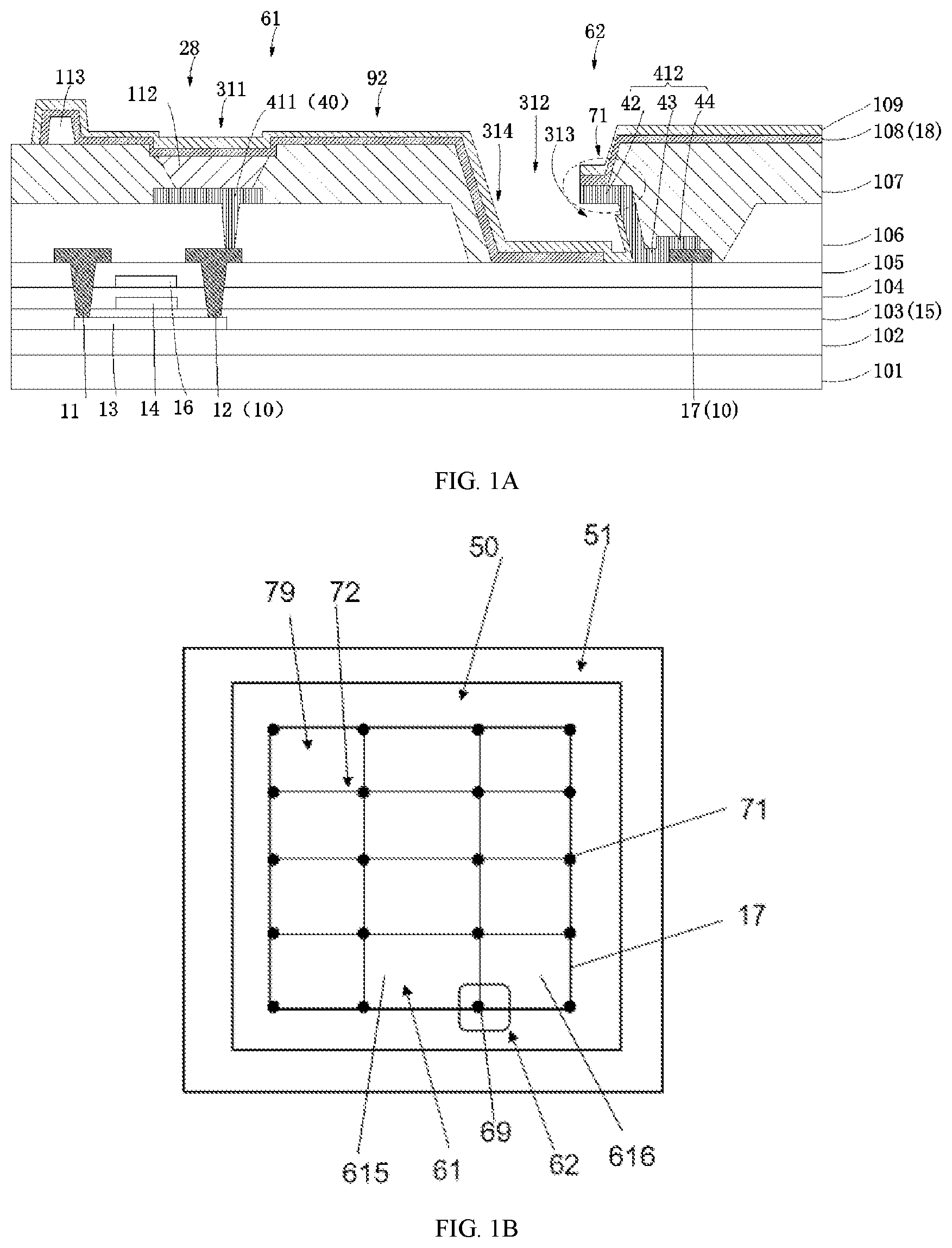 Patent US12581806 — Display panel and preparation method of display panel — Figure 1