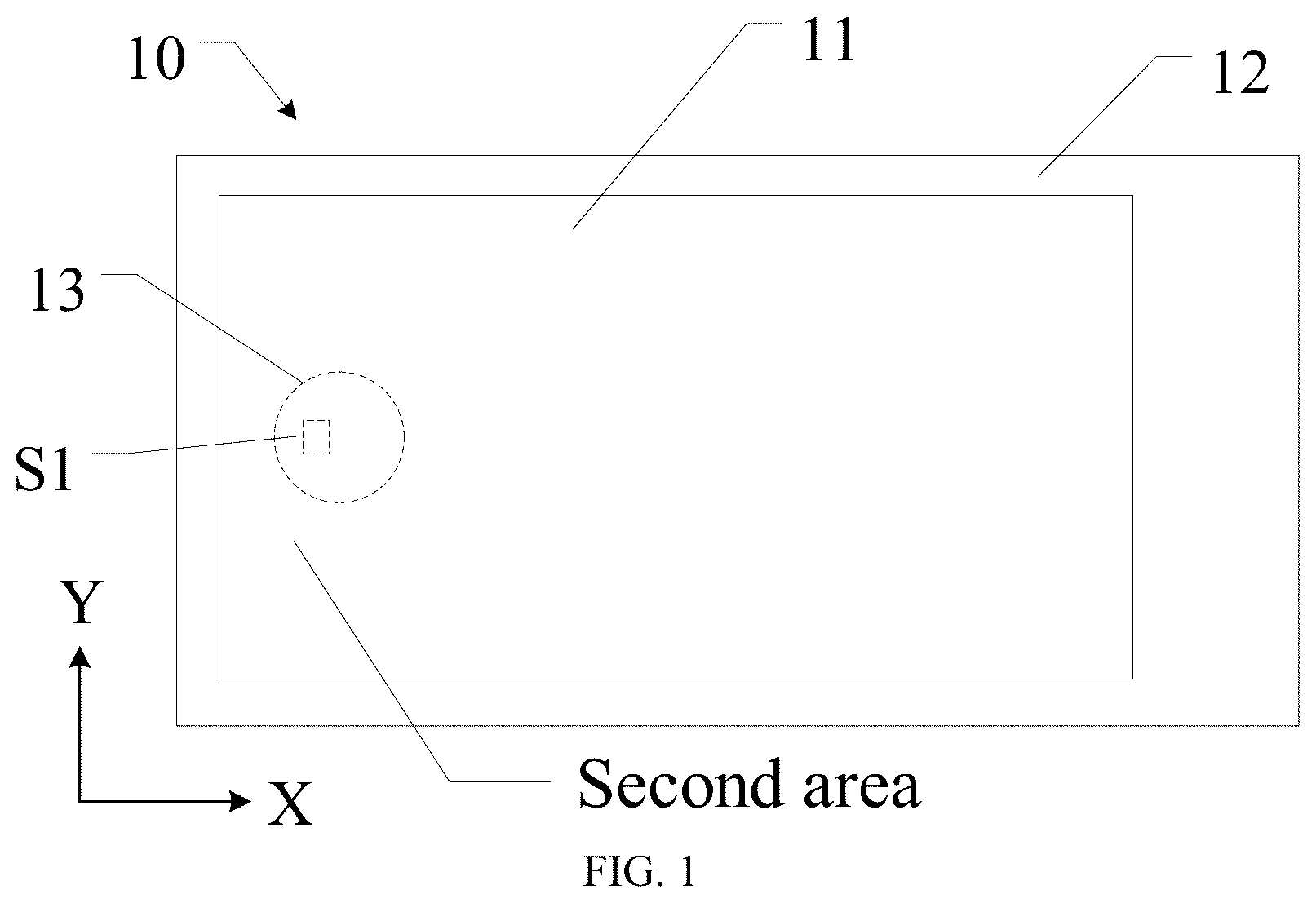Patent US12581811 Figure 1 – Display panel and display device