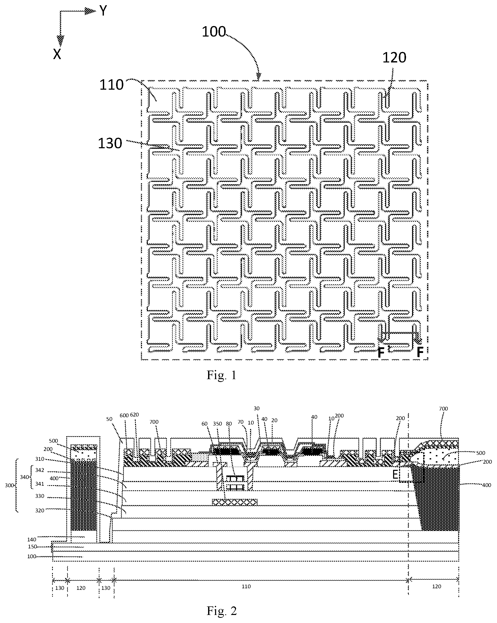 Patent US12581820 — Display substrate, manufacturing method and display device having display units on connected islands — Figure 1