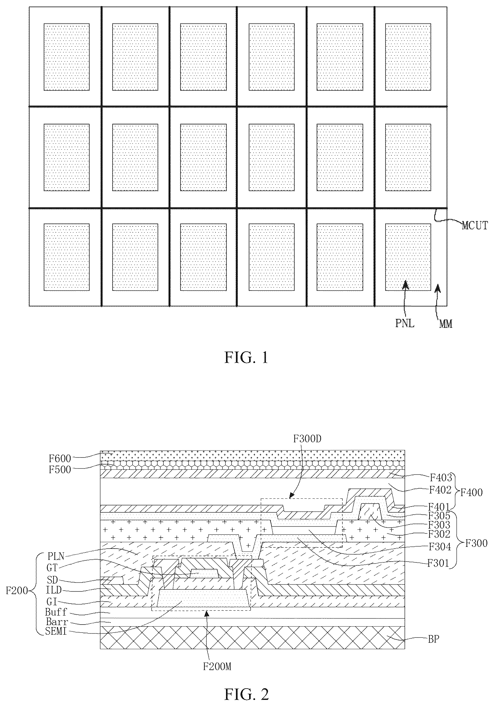 Patent US12581832 — Display panel and motherboard structure, display device — Figure 1