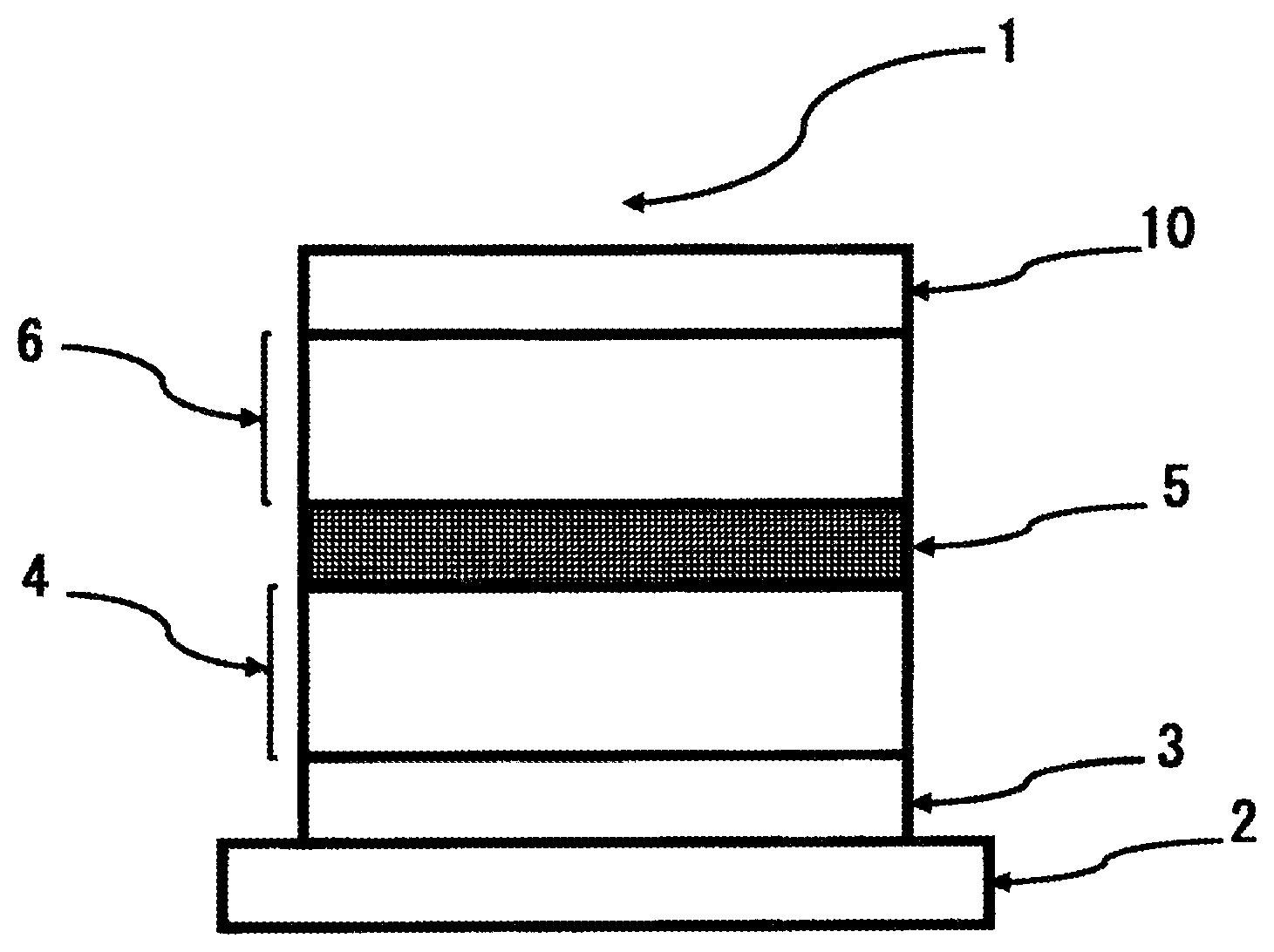 Patent US12581850 — Organic electroluminescence element, composition, powder, electronic equipment, and novel compound — Figure 1
