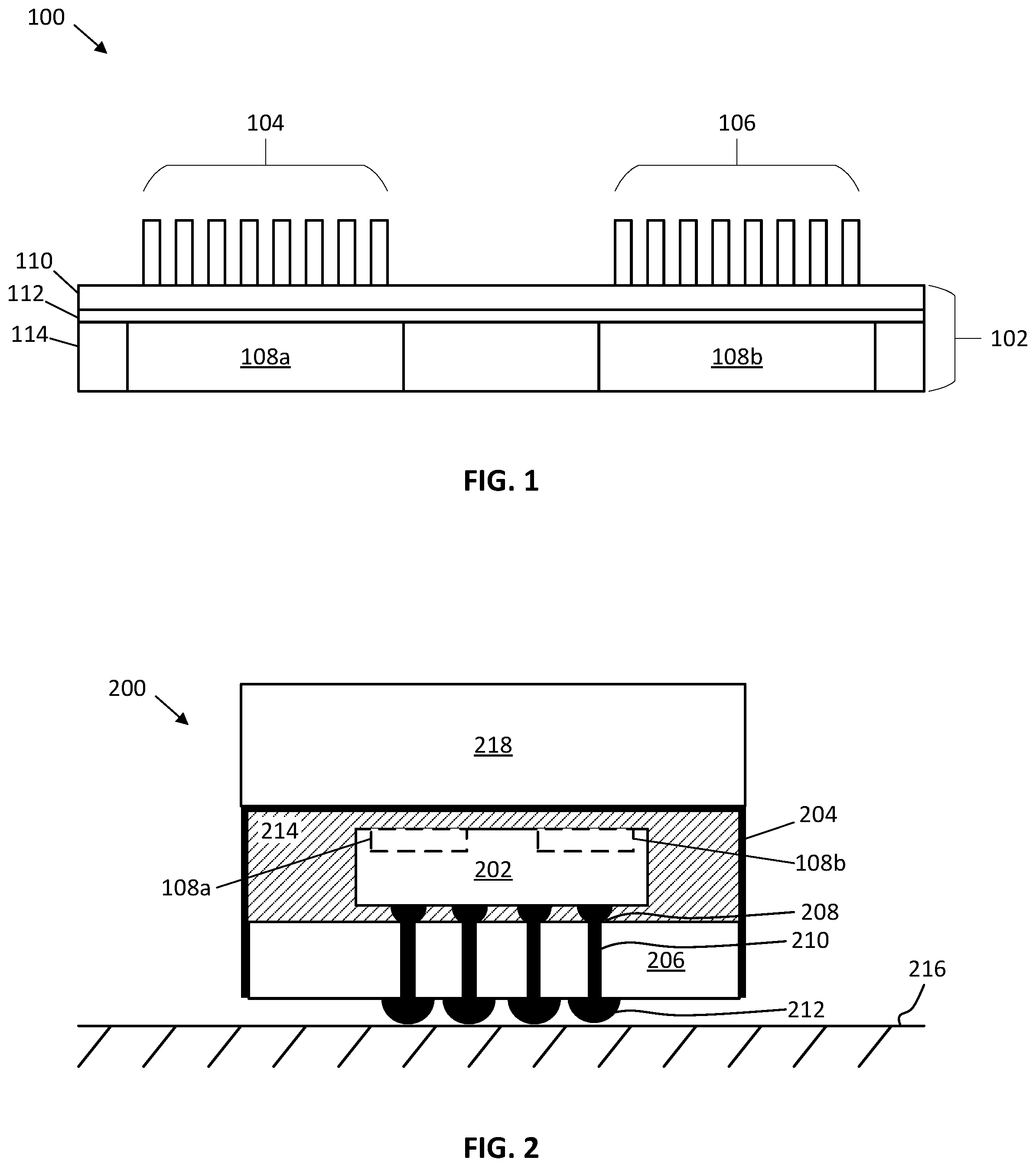 Patent US12581857 — Integrated thermoelectric device to mitigate integrated circuit hot spots — Figure 1