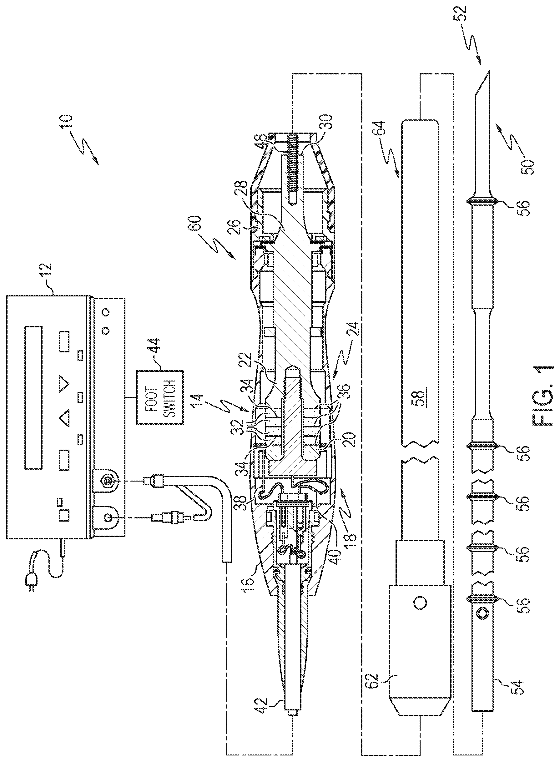 Patent US12581859 — Process of manufacturing an ultrasonic medical device — Figure 1