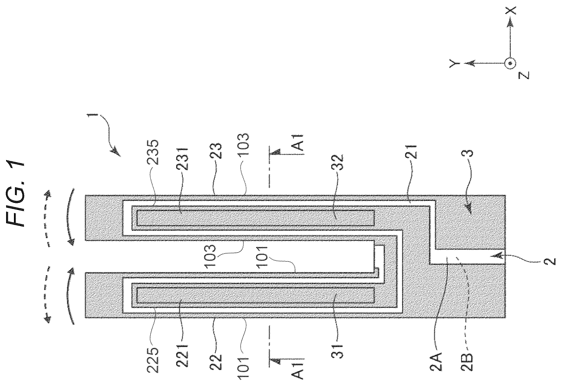 Patent US12581860 — Method of manufacturing vibration element — Figure 1