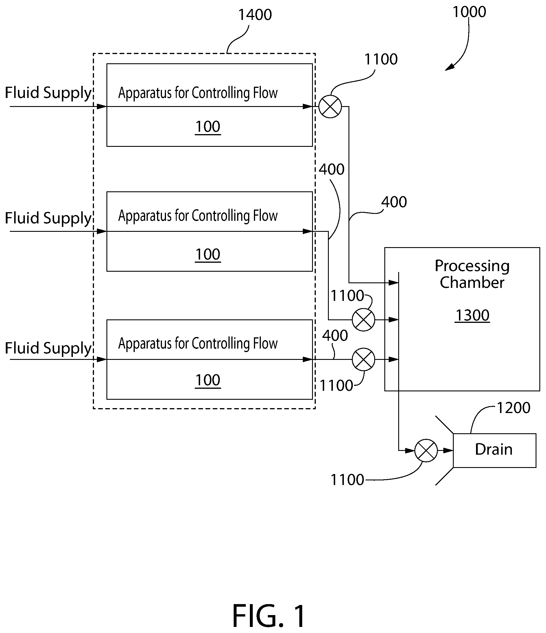 Patent US12581893 Figure 1 – Modular fitting assembly and system incorporating same