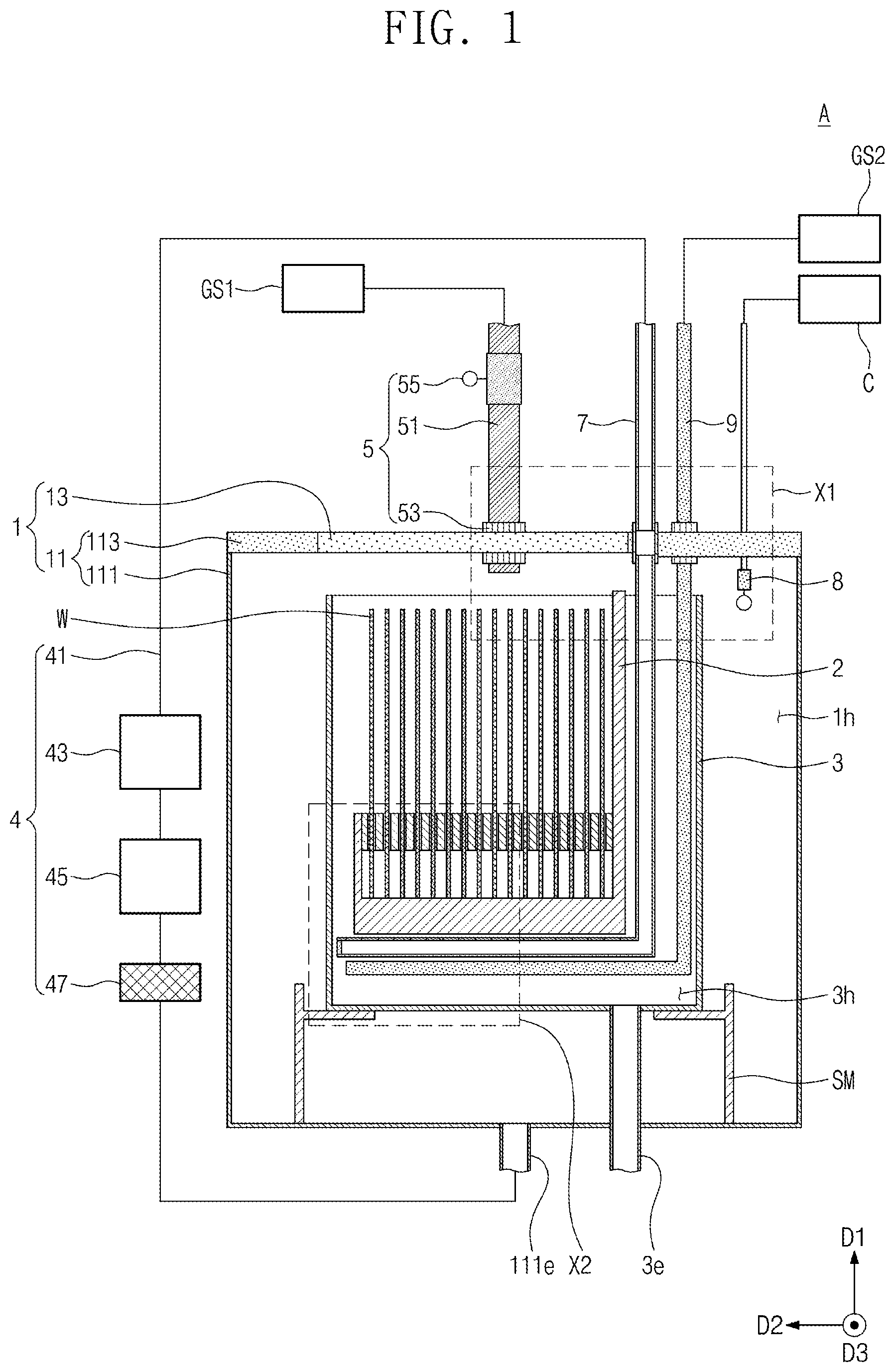 Patent US12581895 — Substrate processing apparatus and a method of processing a substrate using the same — Figure 1