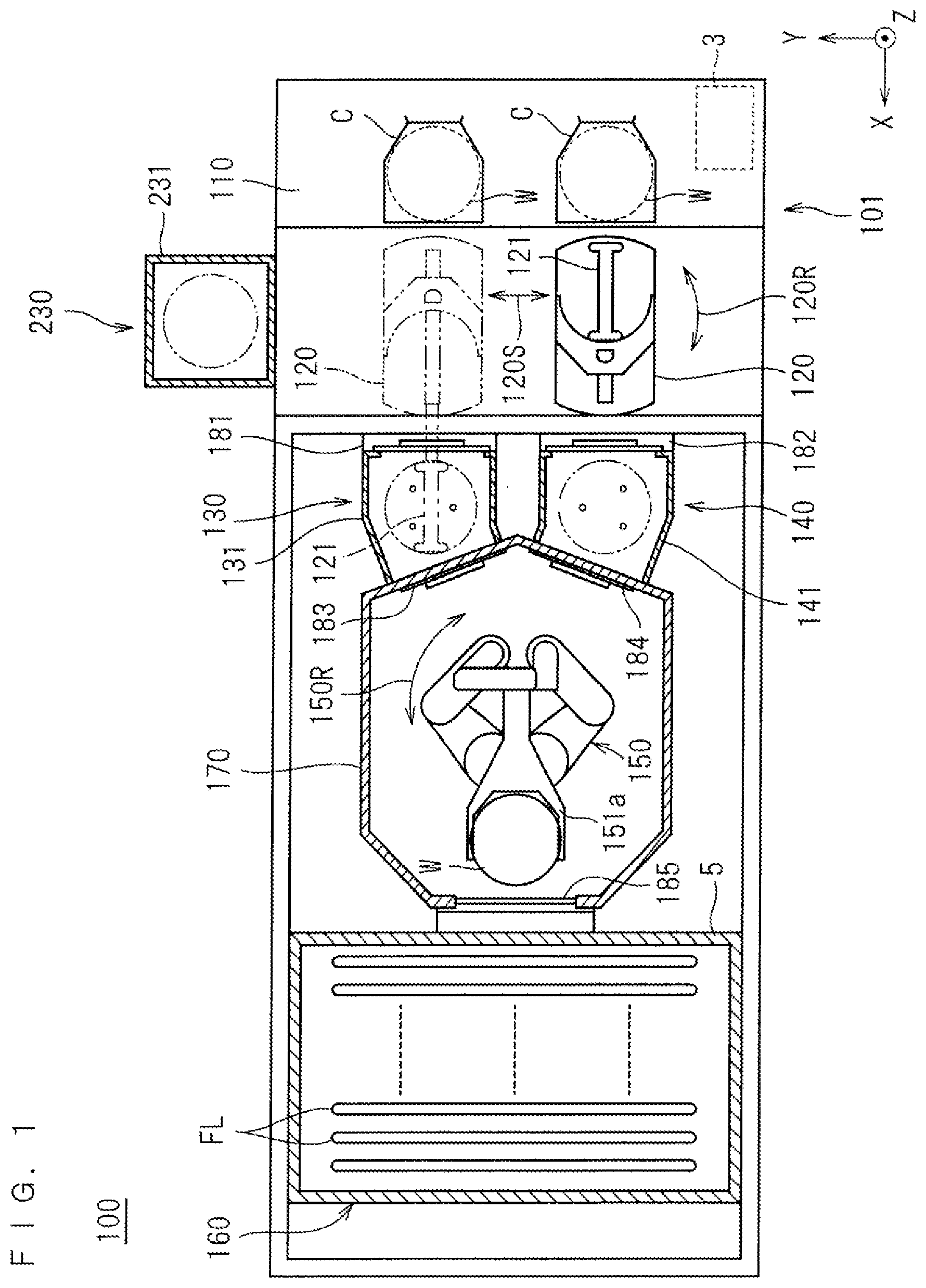 Patent US12581909 — Substrate support device, thermal processing apparatus, substrate support method, and thermal processing method — Figure 1