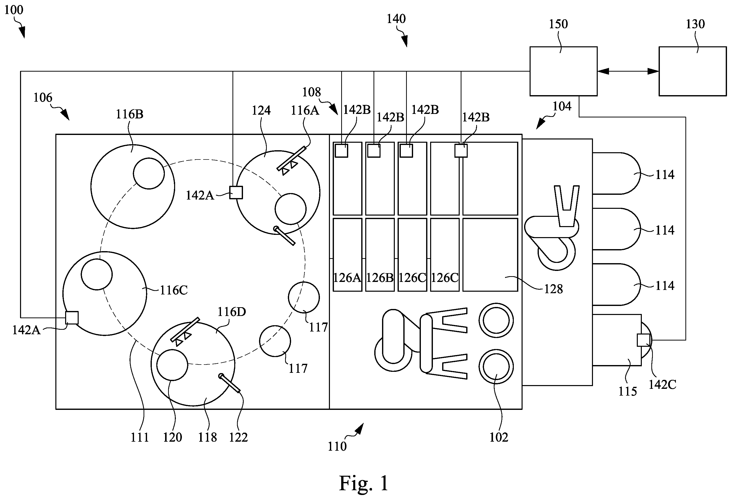Patent US12581915 — Apparatus and methods for chemical mechanical polishing — Figure 1