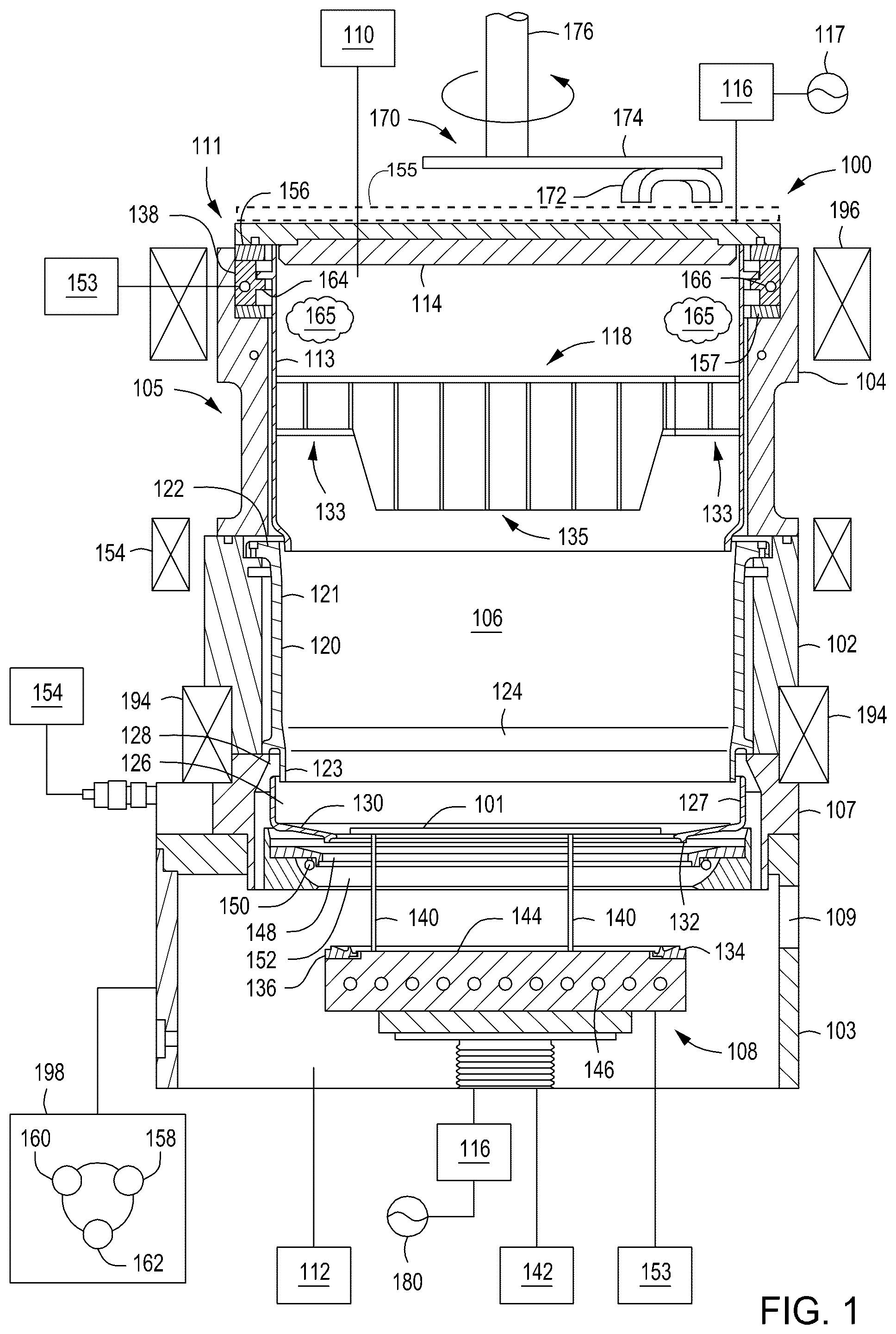 Patent US12581926 — Methods and apparatus for processing a substrate — Figure 1