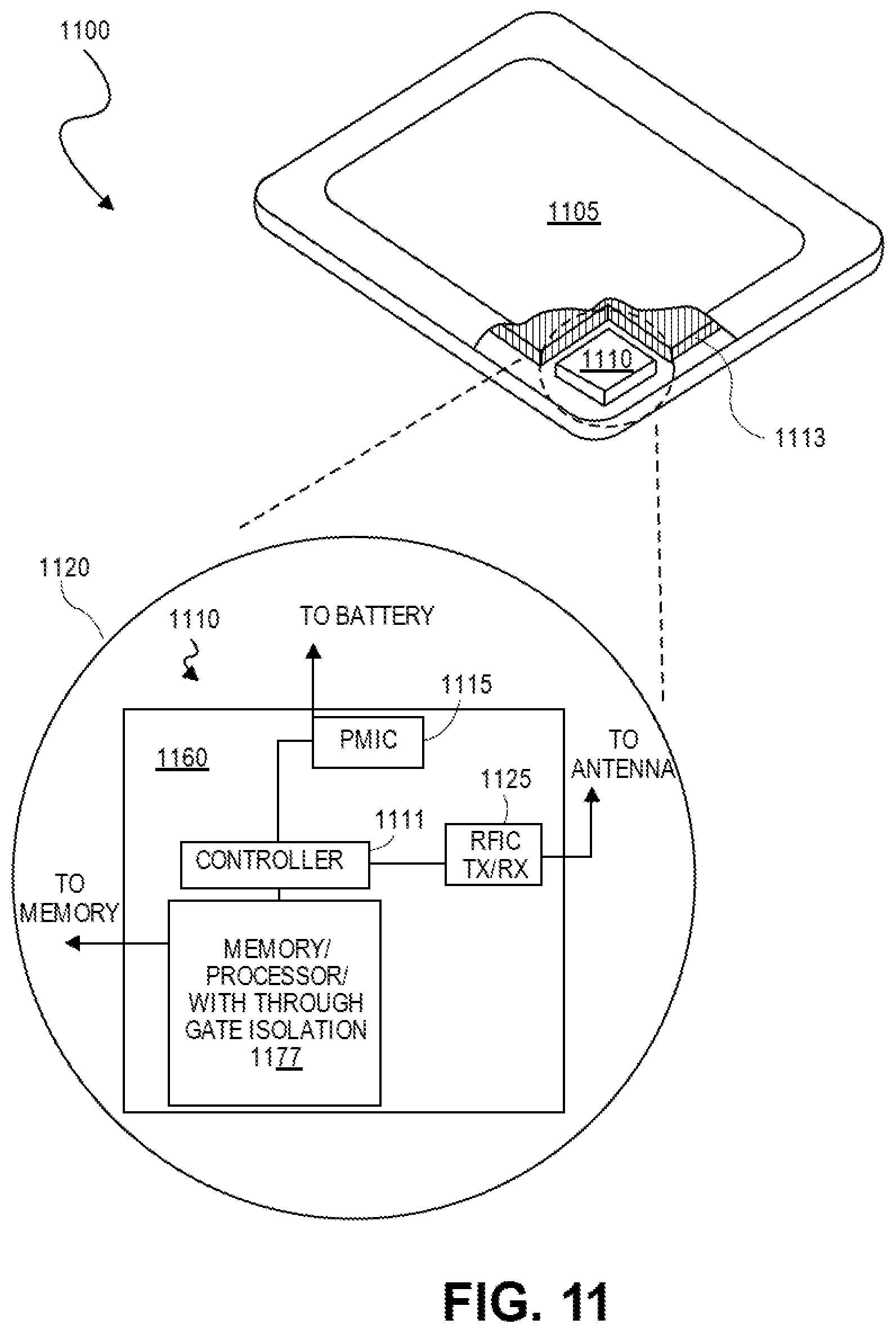 Patent US12581927 Figure 14 – Contact over active gate structures with conductive trench contact taps for advanced integrated circuit structure fabrication