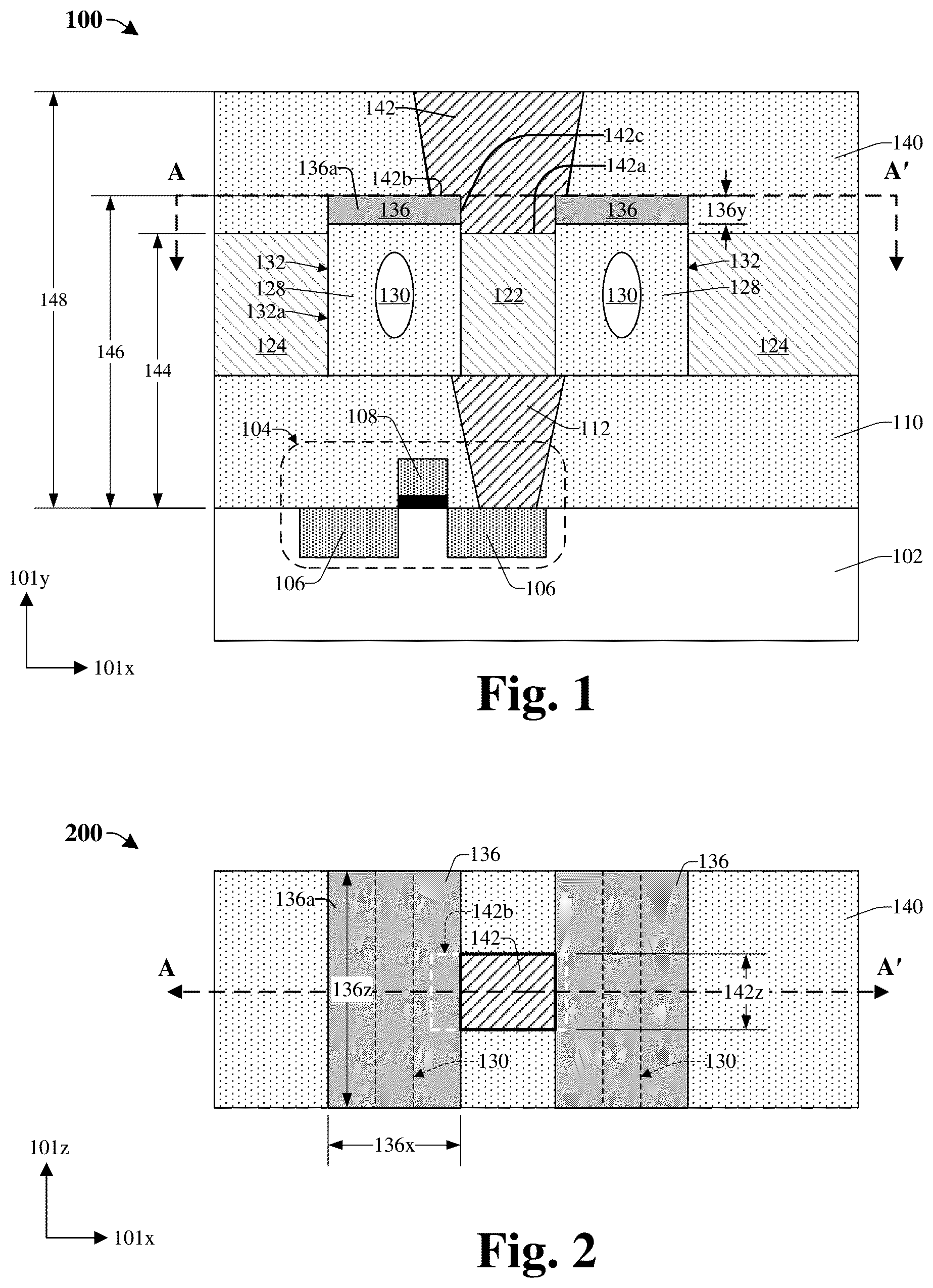 Patent US12581928 — Interconnect structure with protective etch-stop — Figure 1