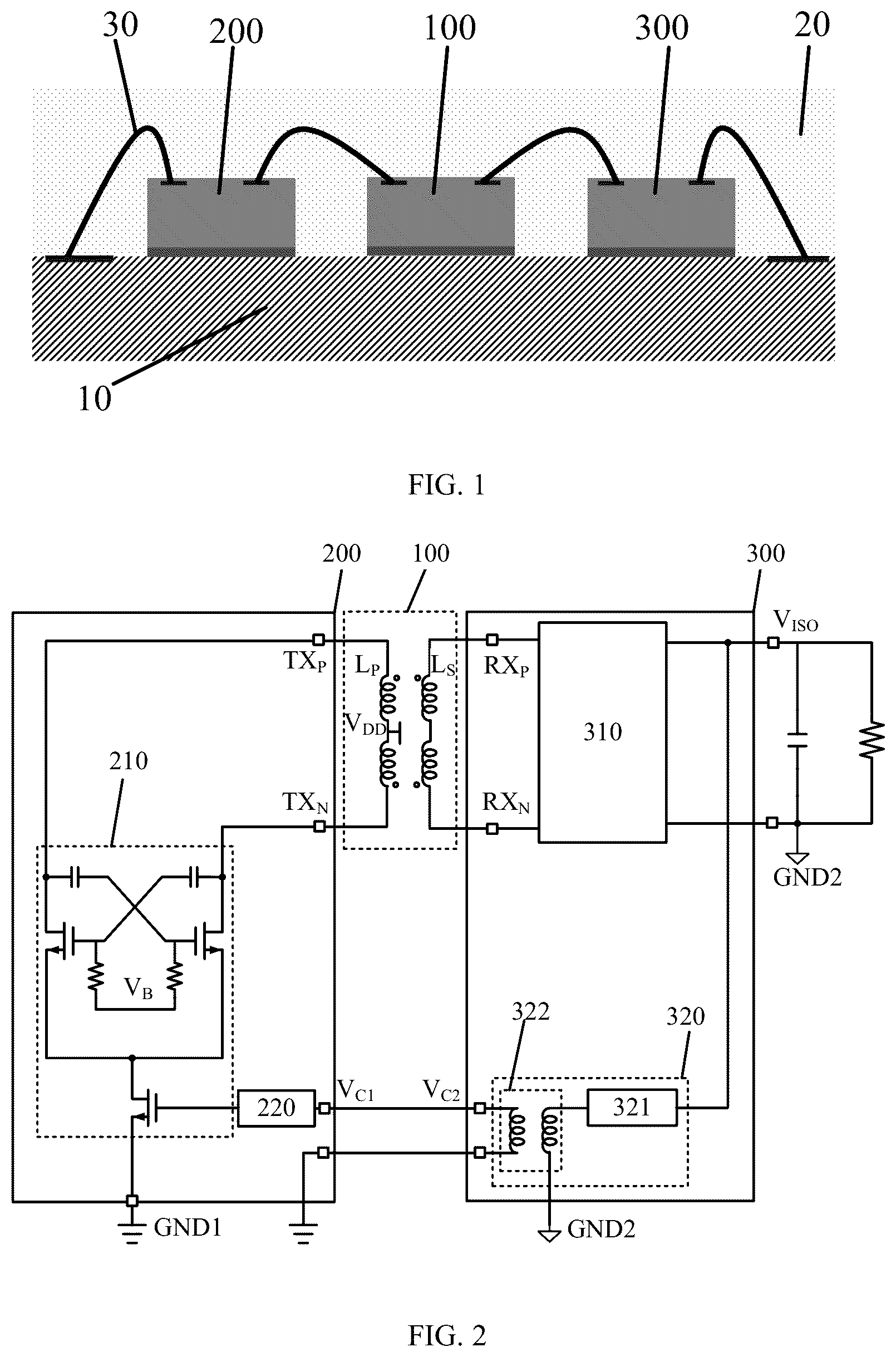 Patent US12581945 — Isolated power chip based on wafer level packaging and method of manufacturing the same — Figure 1
