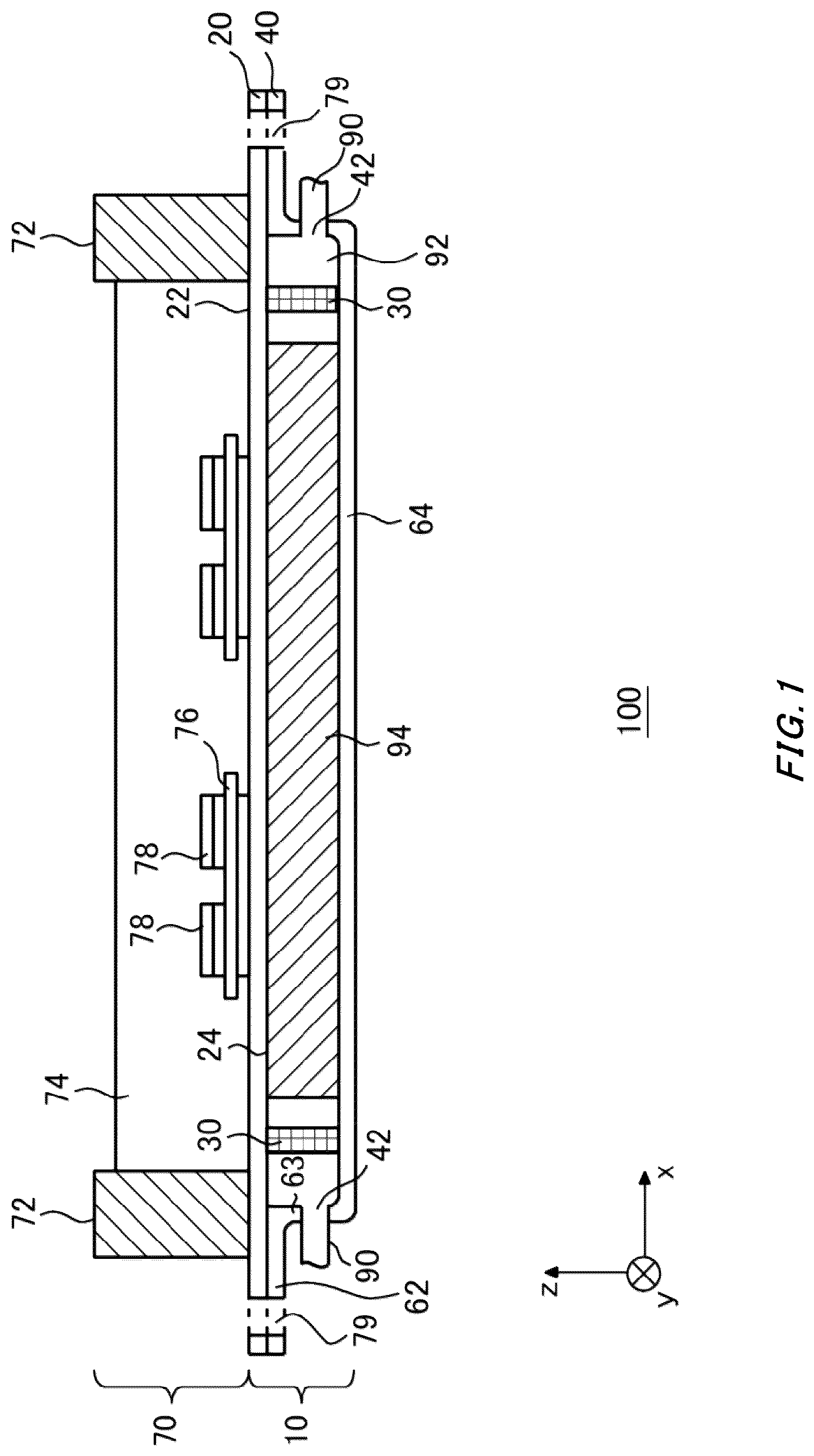 Patent US12581950 — Semiconductor cooling apparatus with uniform flow distribution structures — Figure 1