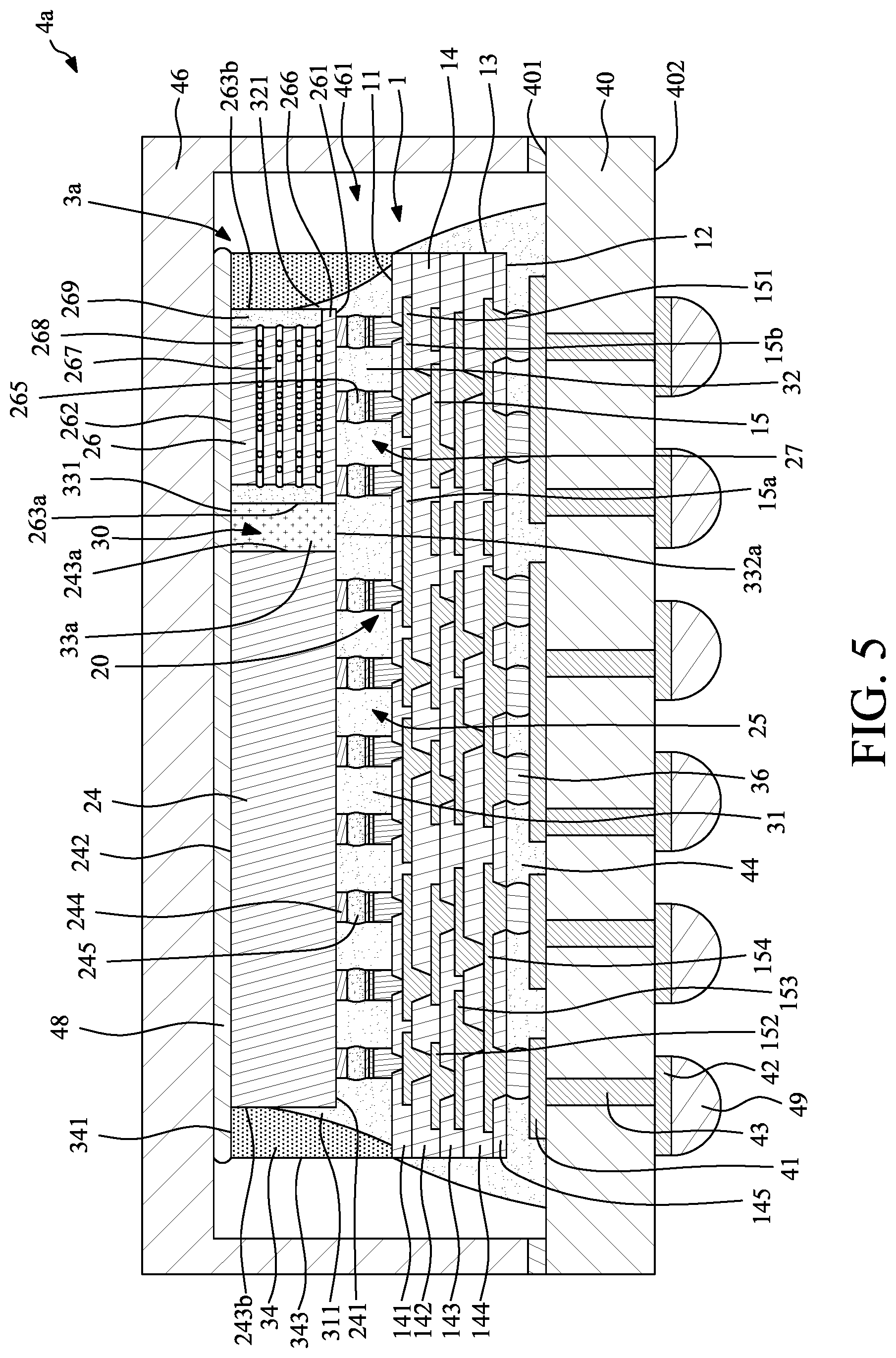 Patent US12581952 Figure 5 – Package structure and method for manufacturing the same