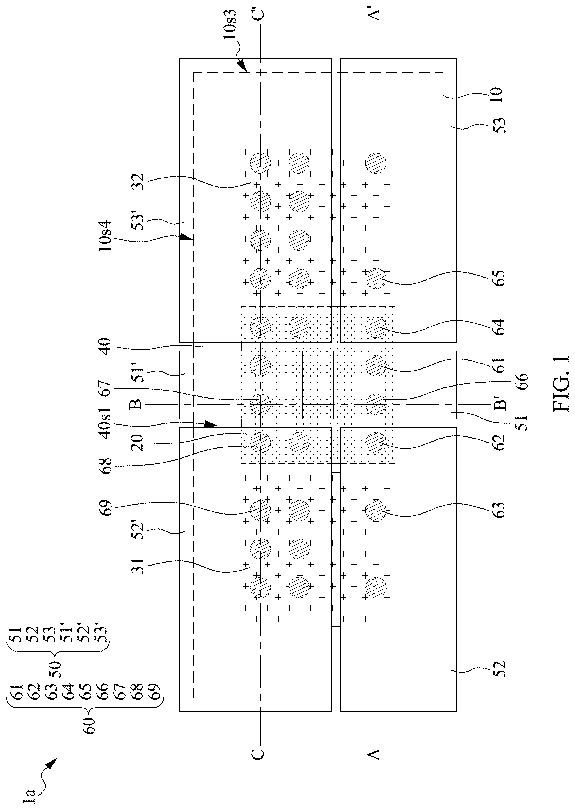 Patent US12581955 — Electronic devices comprising voltage regulator and electromagnetic interference (EMI) shielding structure transmitting voltages — Figure 1