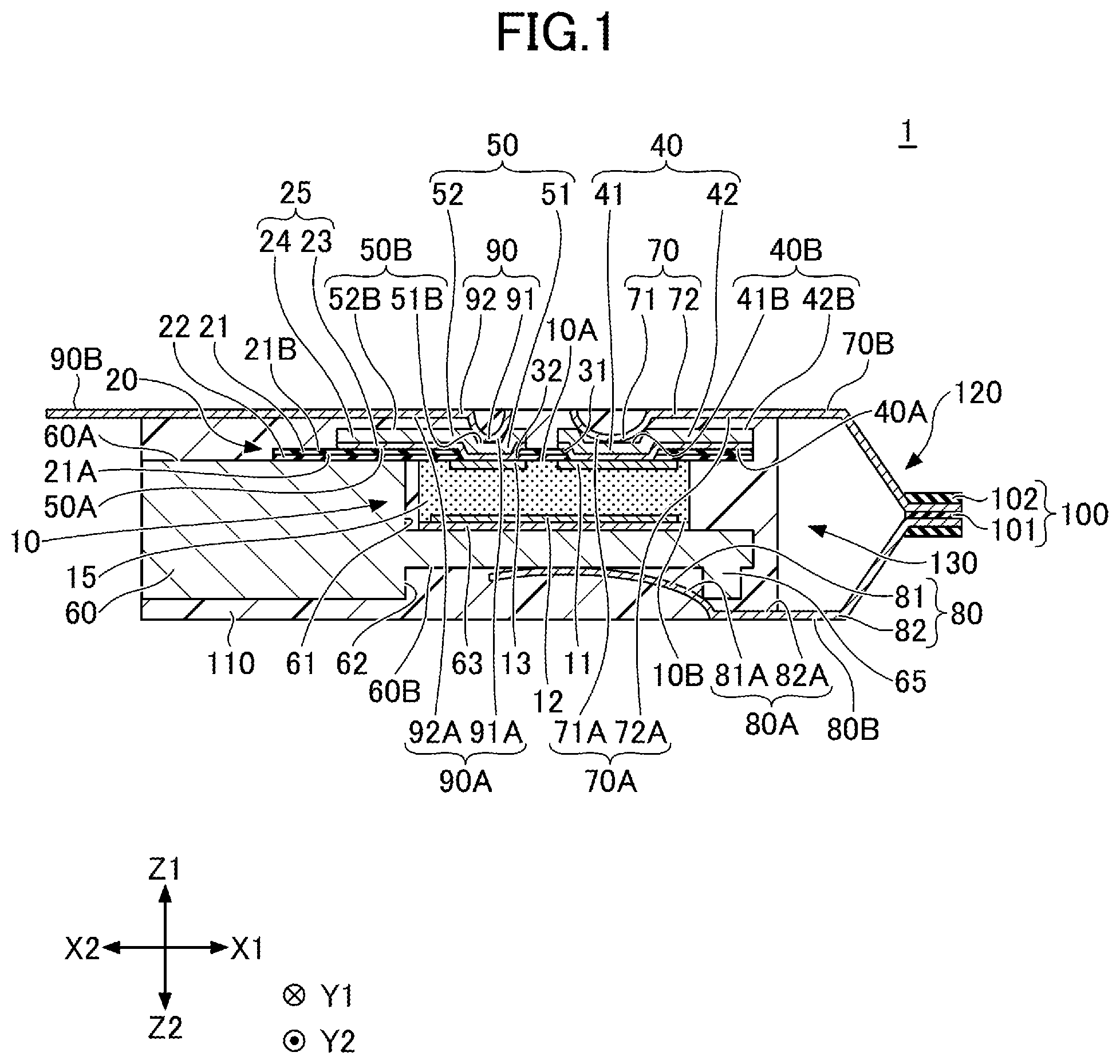 Patent US12581962 Figure 1 – Semiconductor device