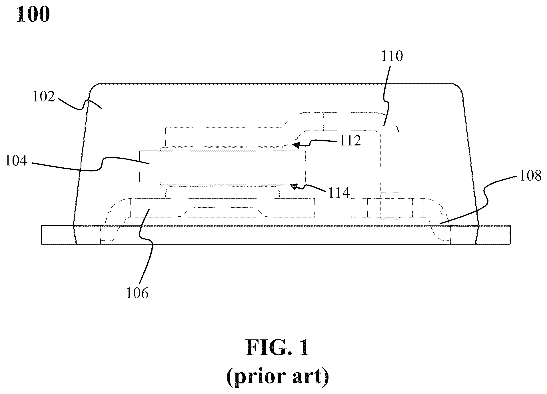 Patent US12581963 Figure 1 – Small outline TVS package compromising lead clip coin structure to support a semiconductor device