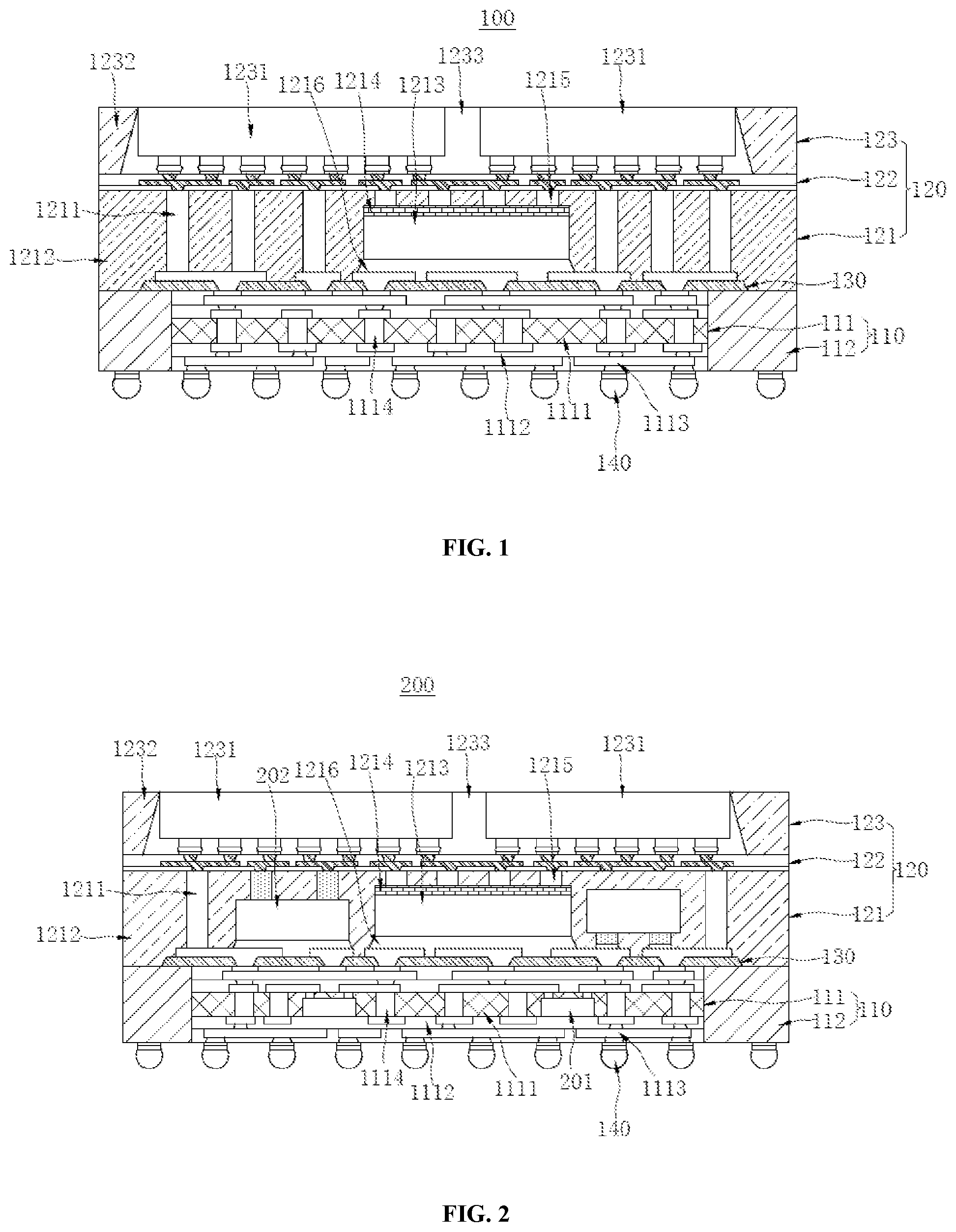 Patent US12581965 — Packaging structure and manufacturing method thereof — Figure 1