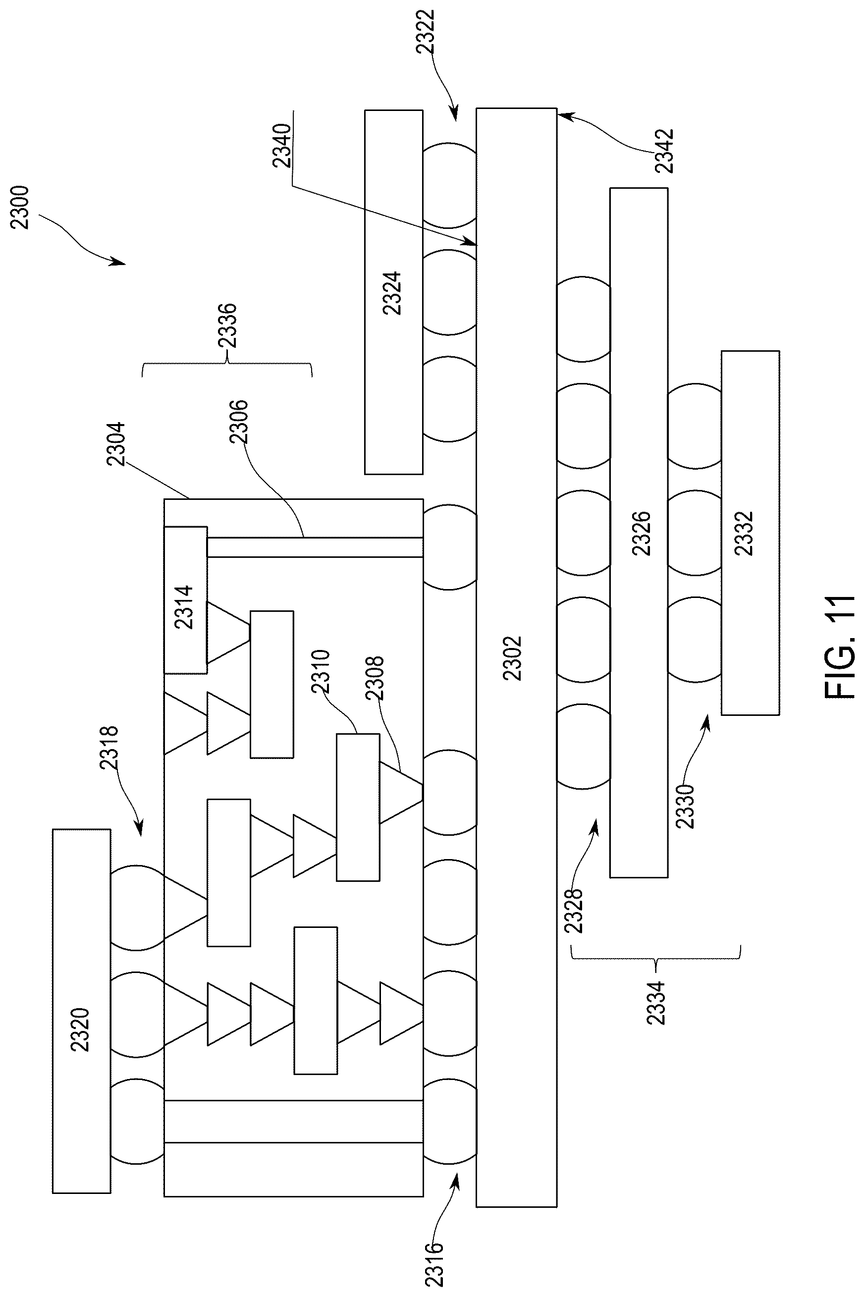 Patent US12581968 Figure 6 – Package architecture of large dies using quasi-monolithic chip layers