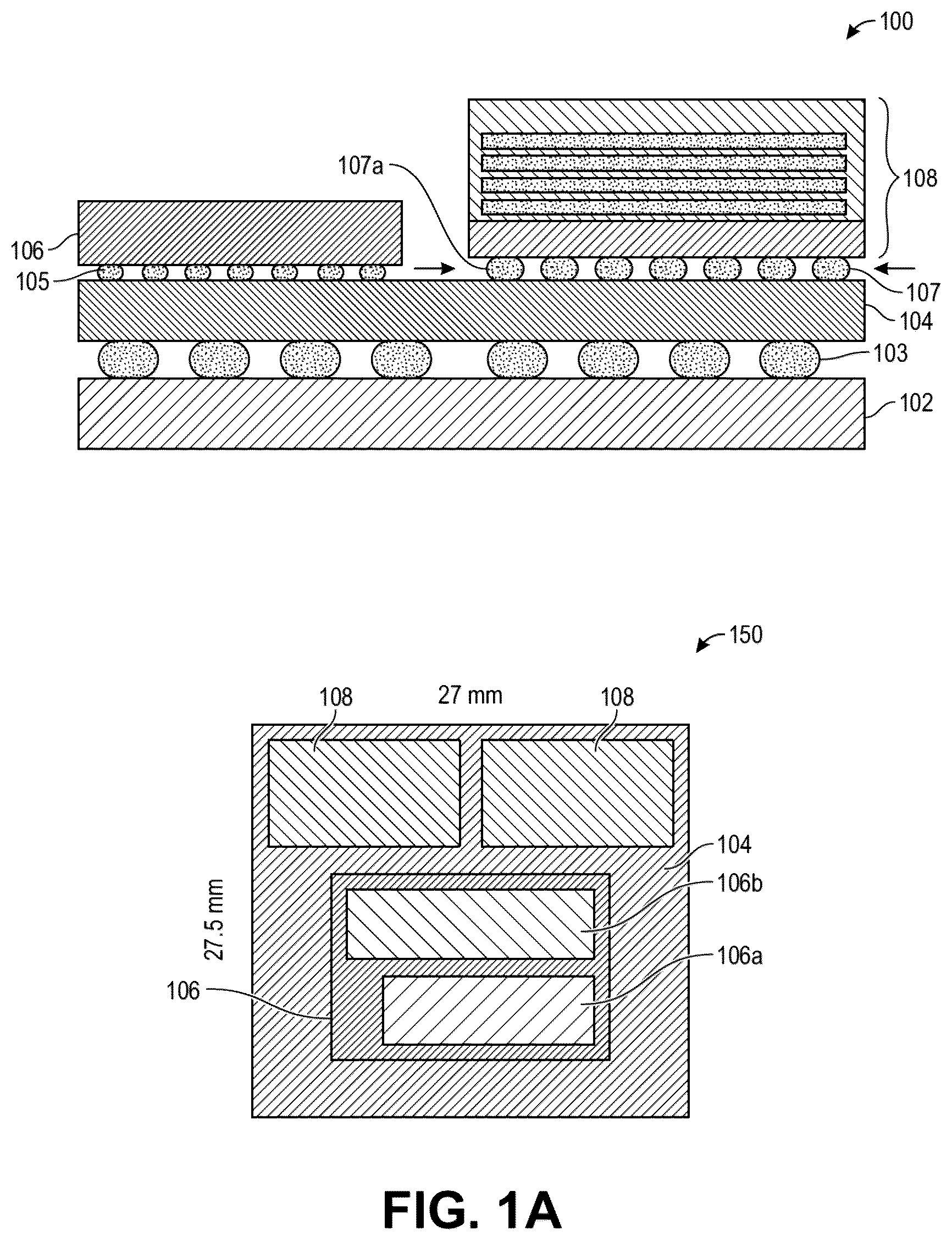 Patent US12581972 — Electrically conductive strips on a side of a memory module — Figure 1