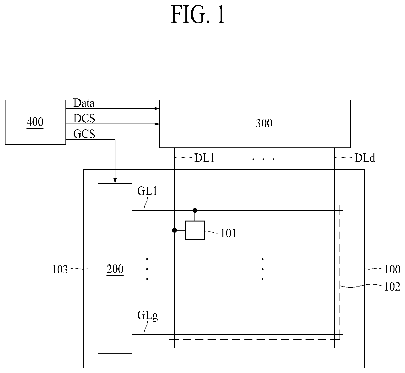 Patent US12581995 Figure 1 – Light emitting display panel