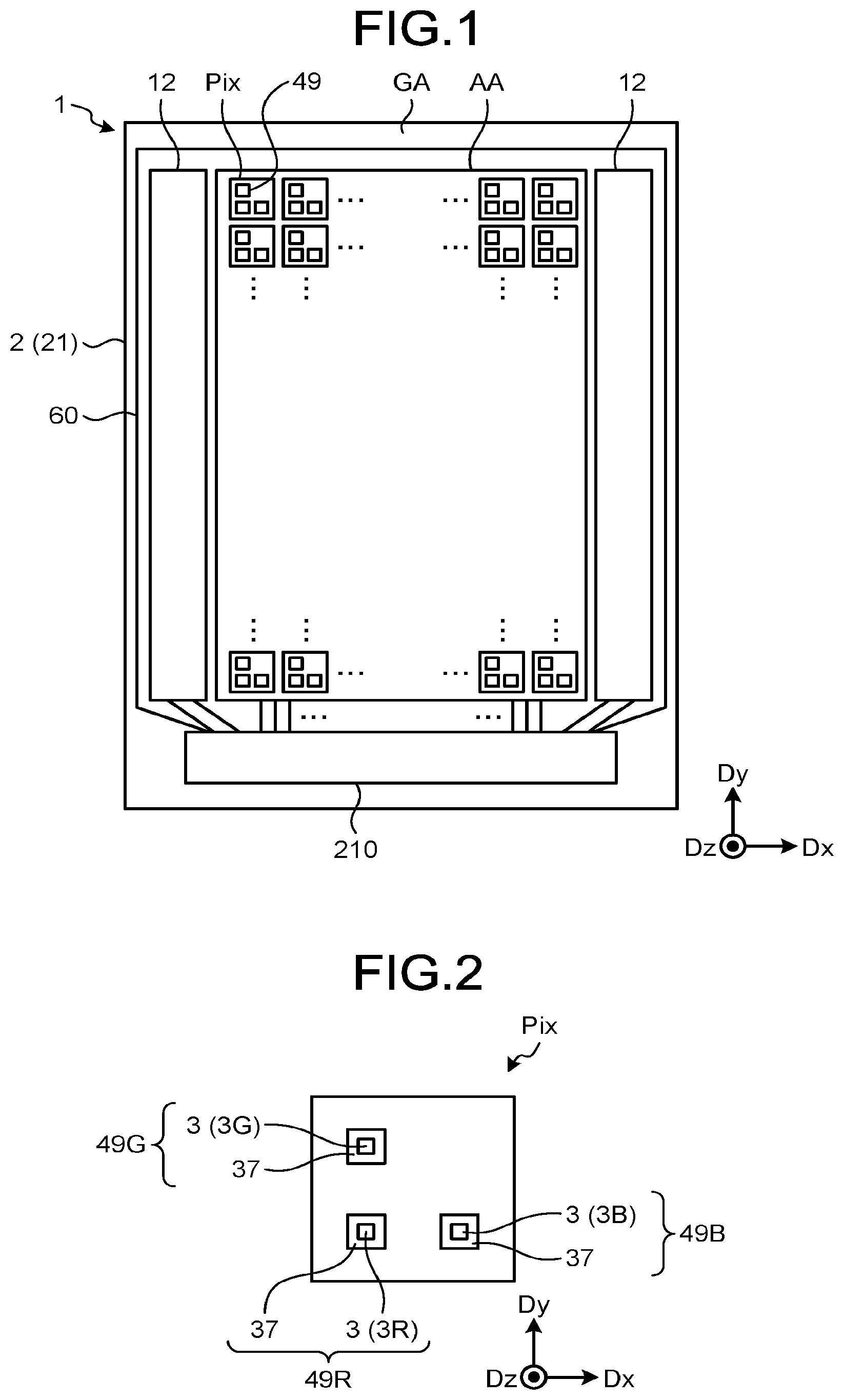Patent US12581998 — Display device — Figure 1