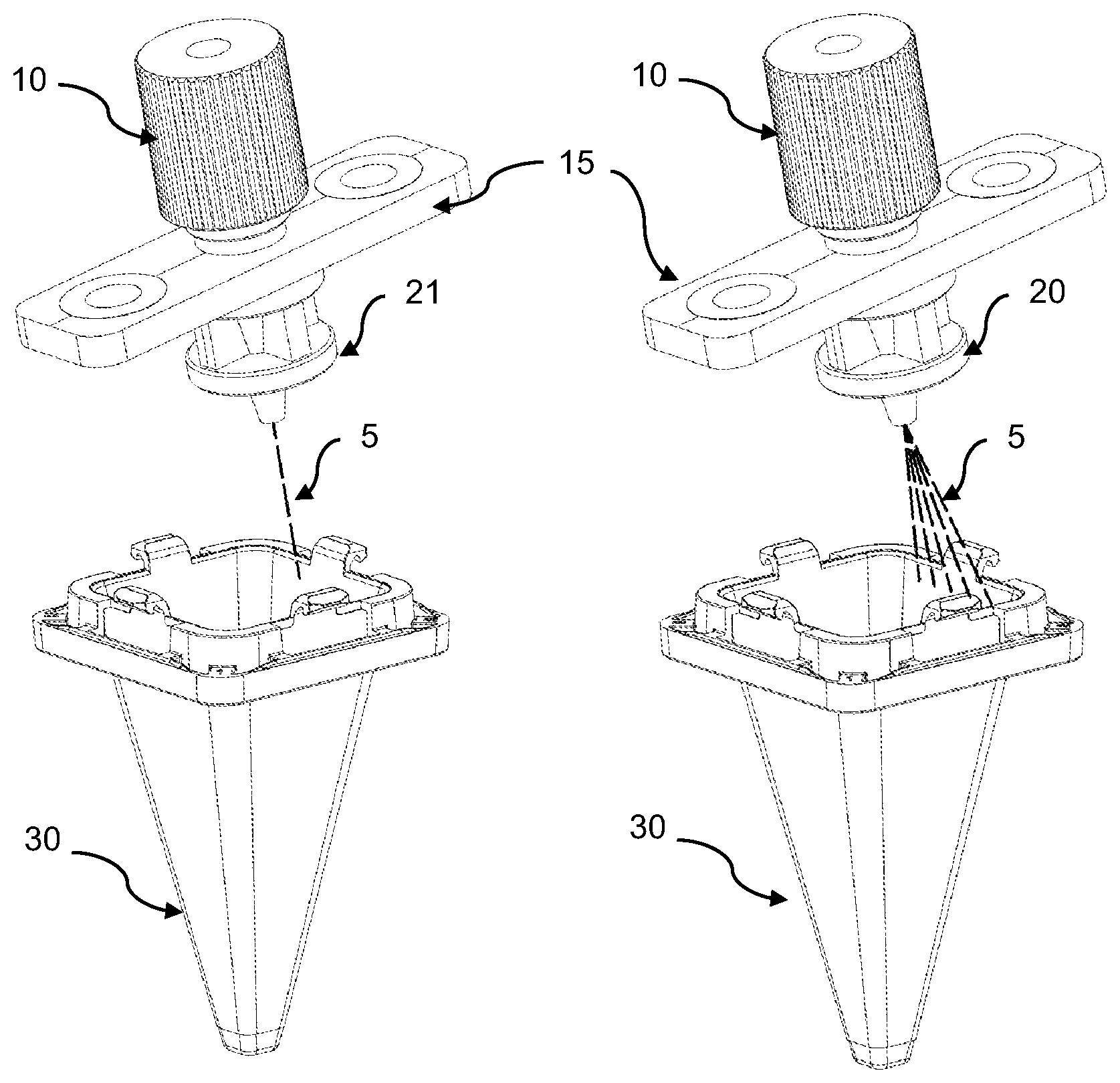 Patent US12583020 — Method and device for purifying fluids in a container — Figure 1