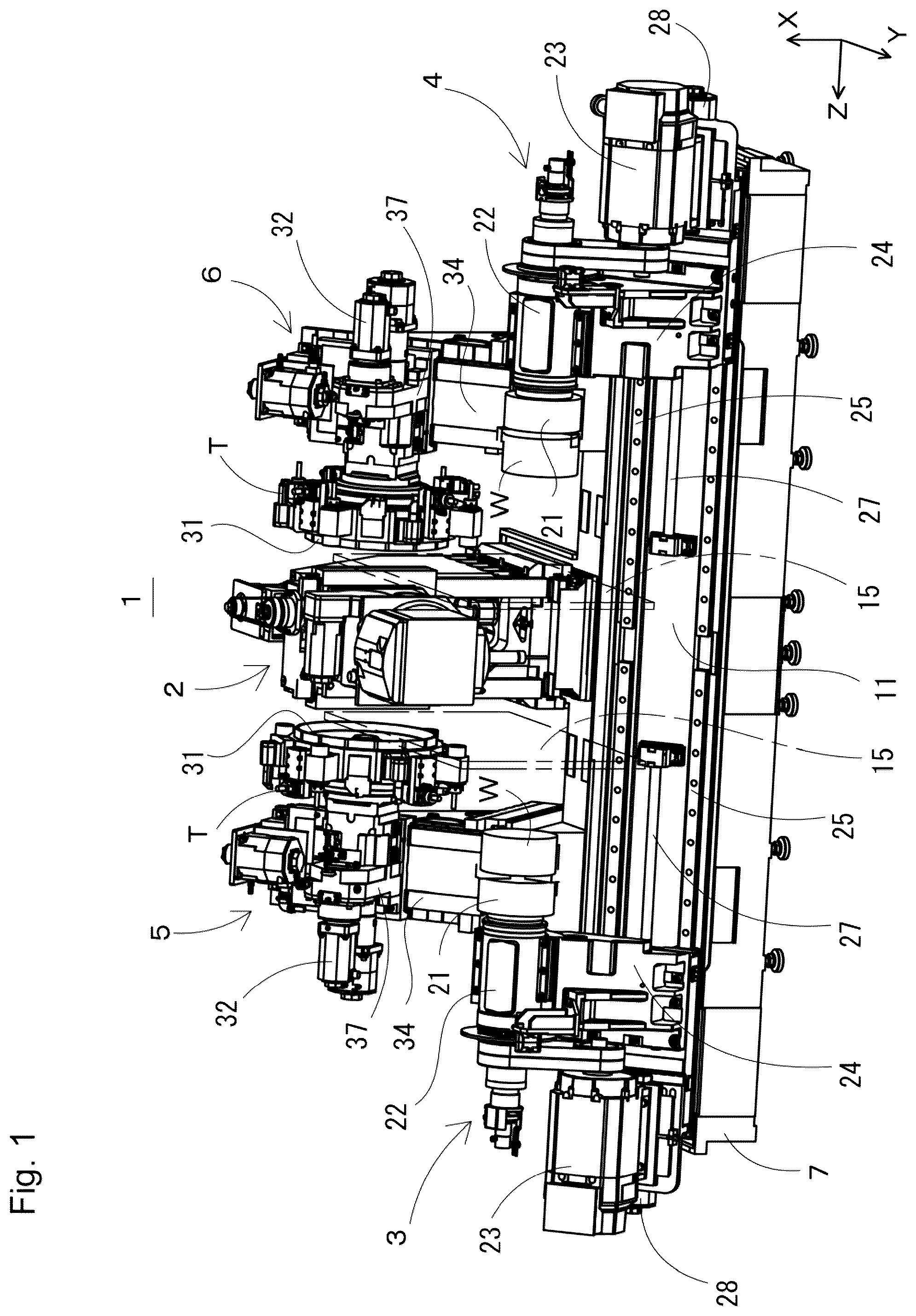 Patent US12583035 — Combined processing machine — Figure 1