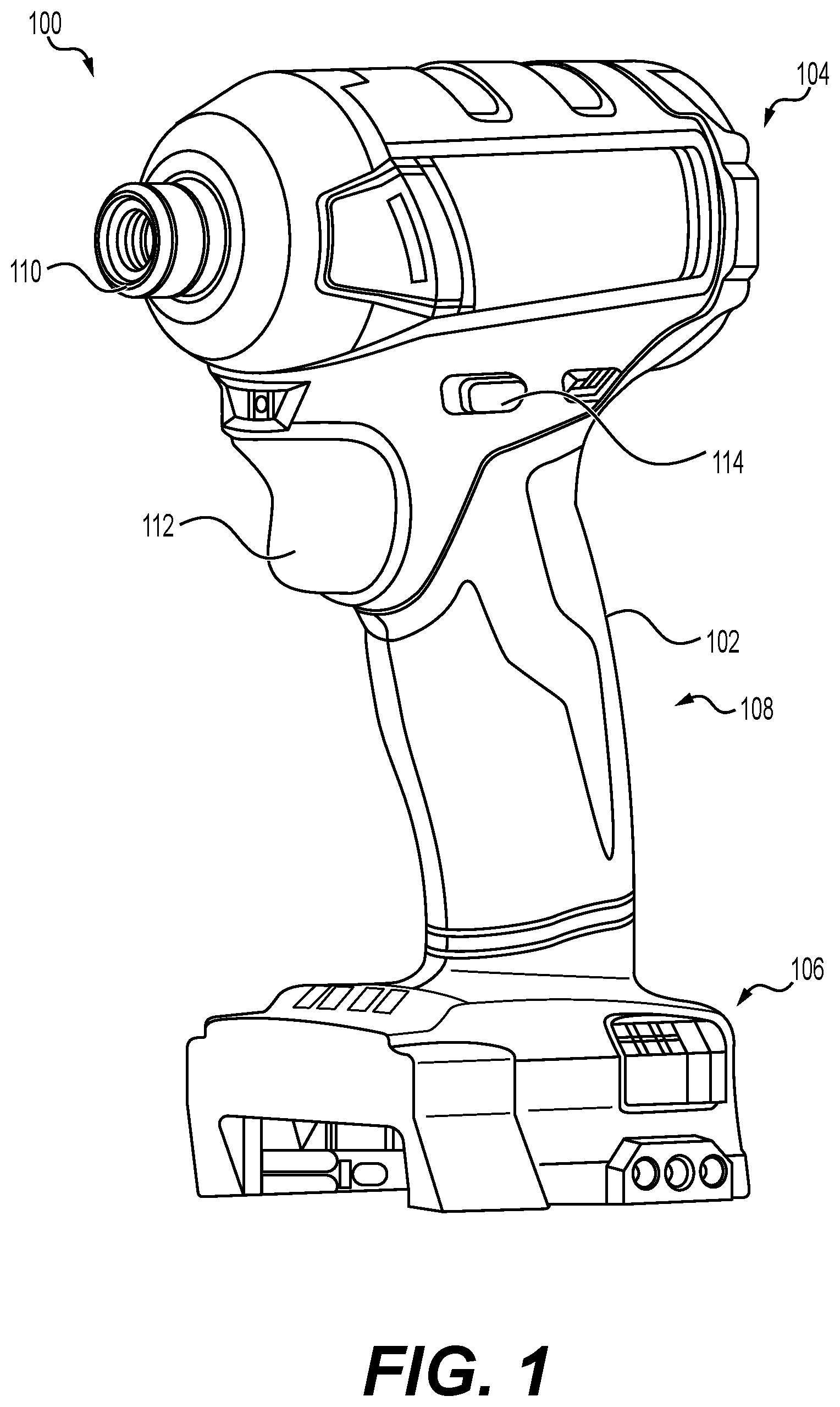 Patent US12583092 — Hybrid thermoplastic composites for power tools and power tool components — Figure 1