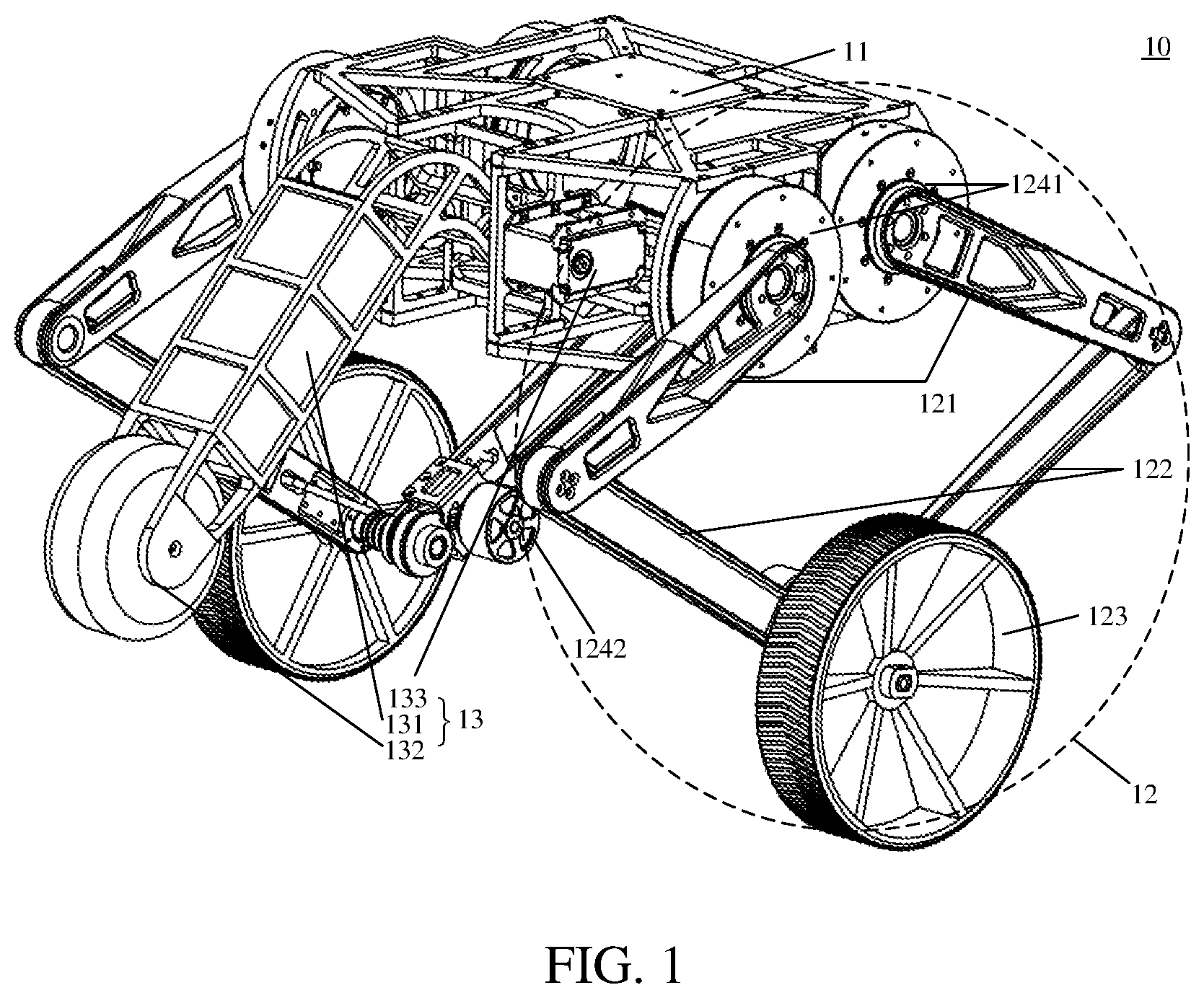 Patent US12583099 — Movement control method for underactuated system robot and underactuated system robot — Figure 1
