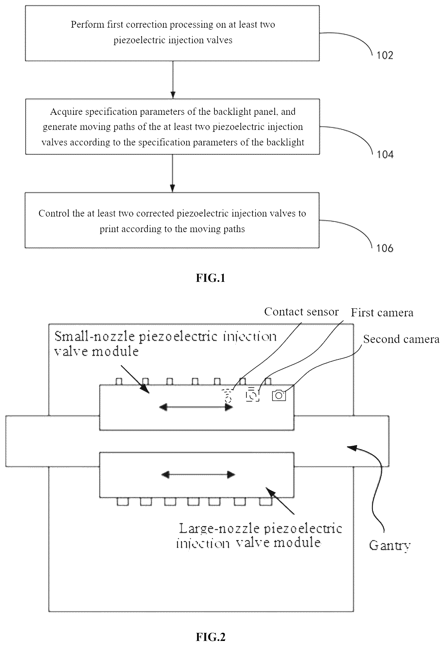 Patent US12583245 — Method and device for printing reflecting layer of backlight panel — Figure 1