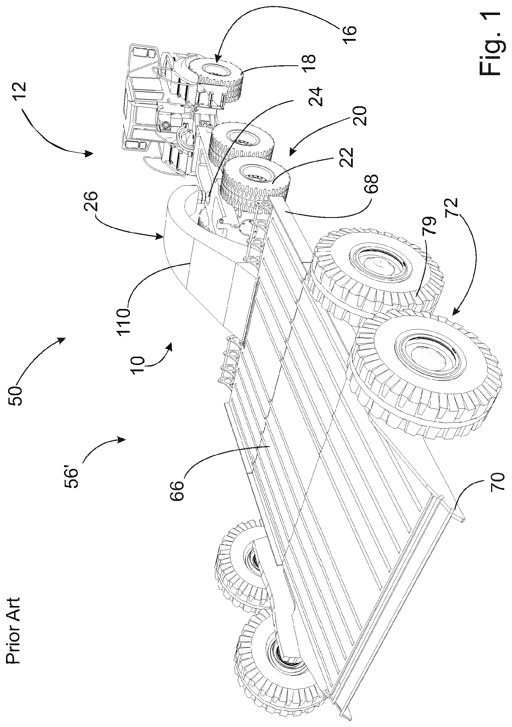 Patent US12583272 — System for moving a work machine — Figure 1