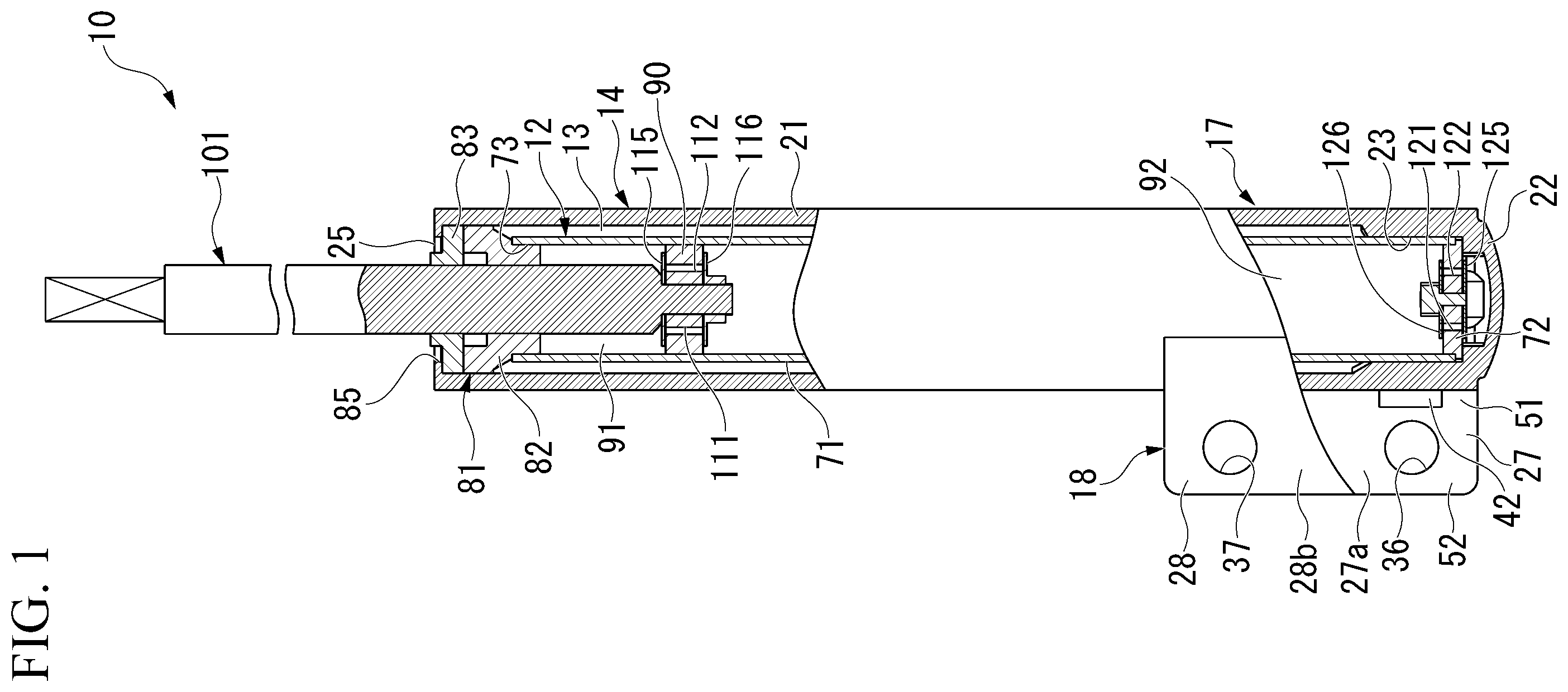 Patent US12583275 Figure 1 – Shock absorber